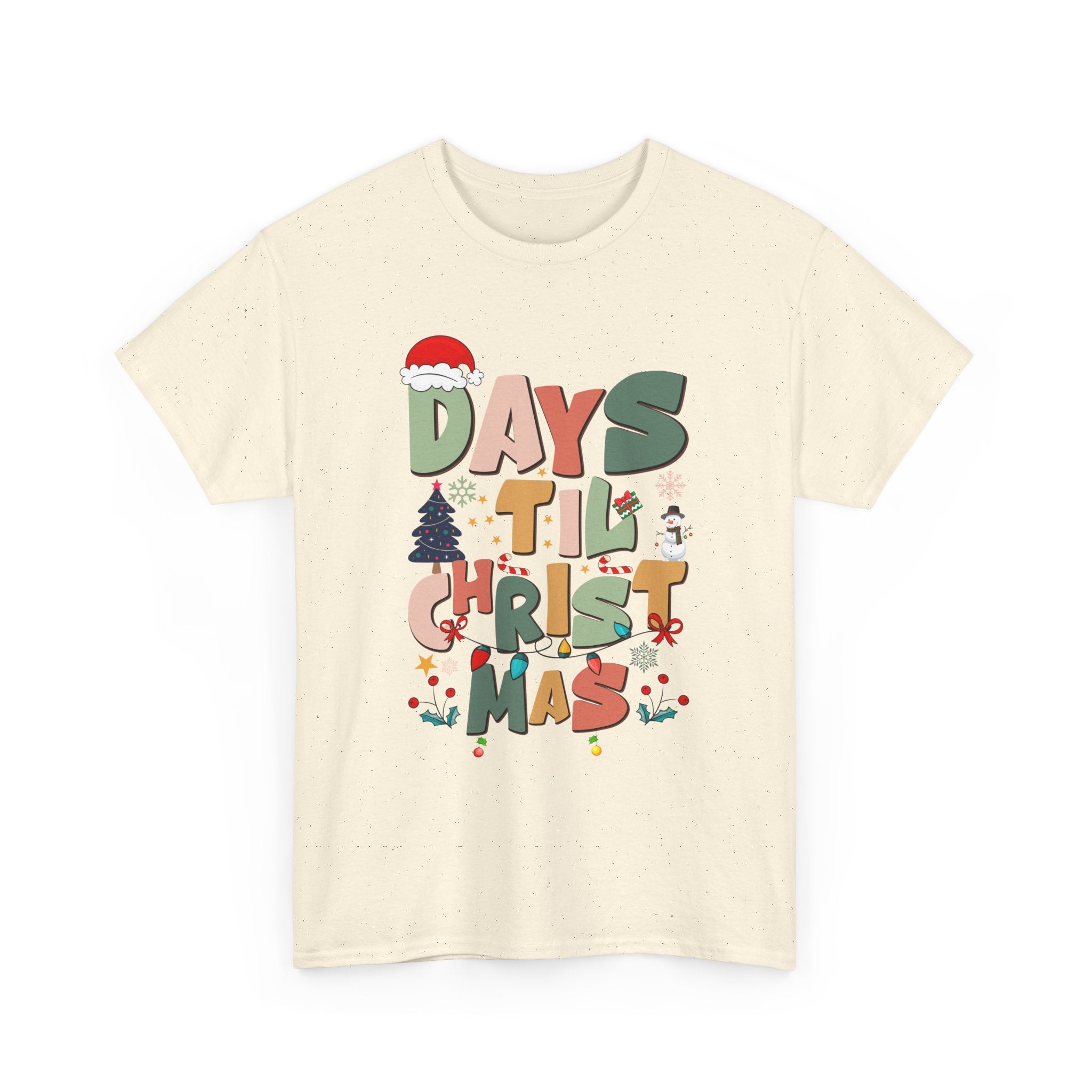 Christmas Countdown Holiday T-Shirt Printify