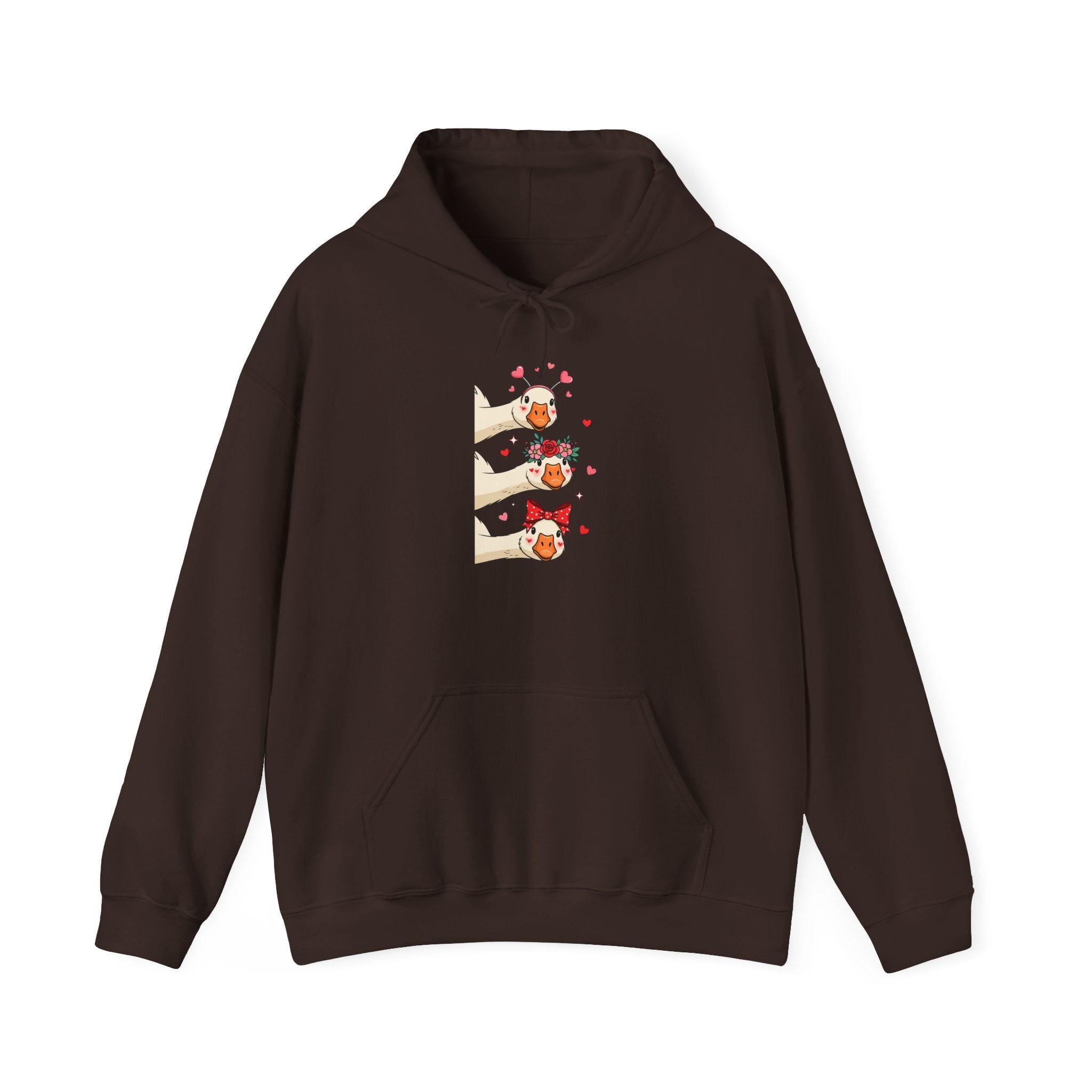 Cute Goose Peeking Hoodie