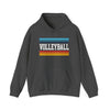 Vintage Volleyball Retro Stripes Hoodie Printify