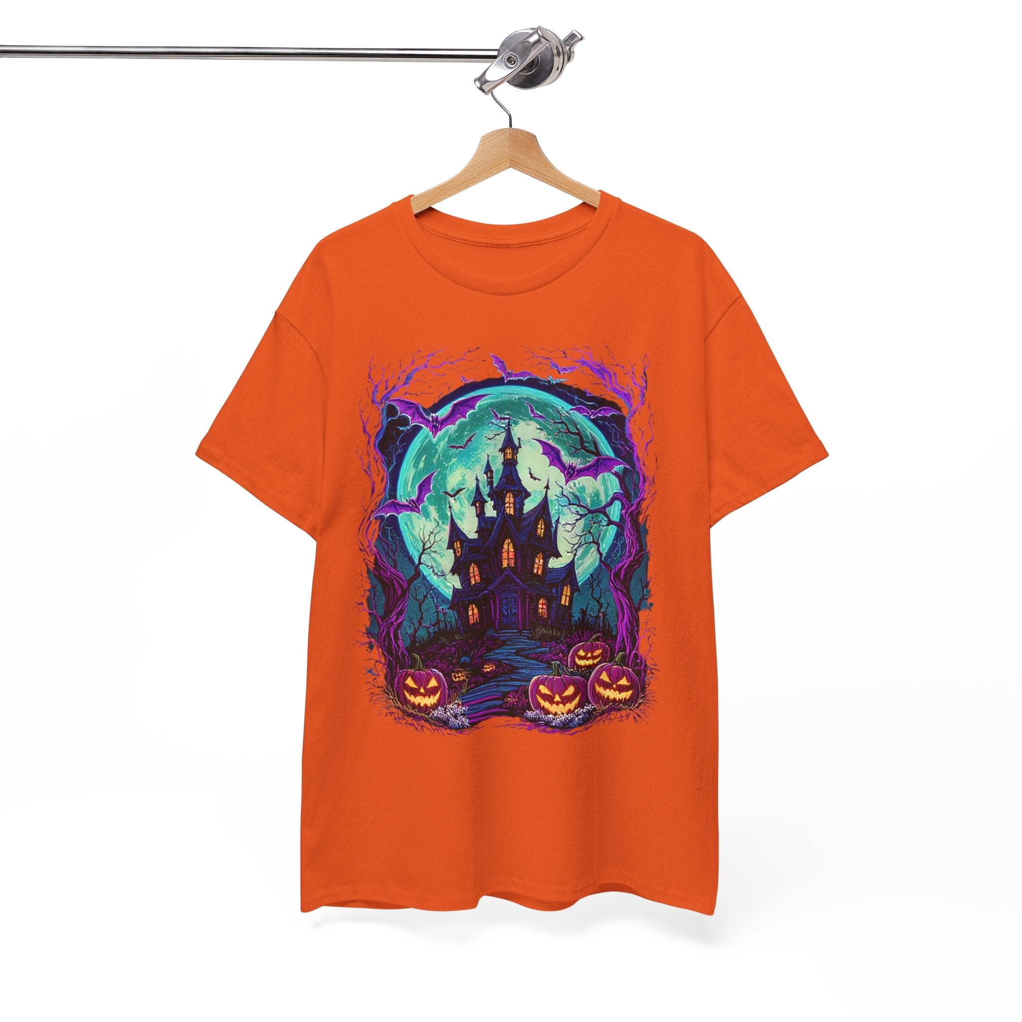 Halloween Haunted House T- Shirt Printify