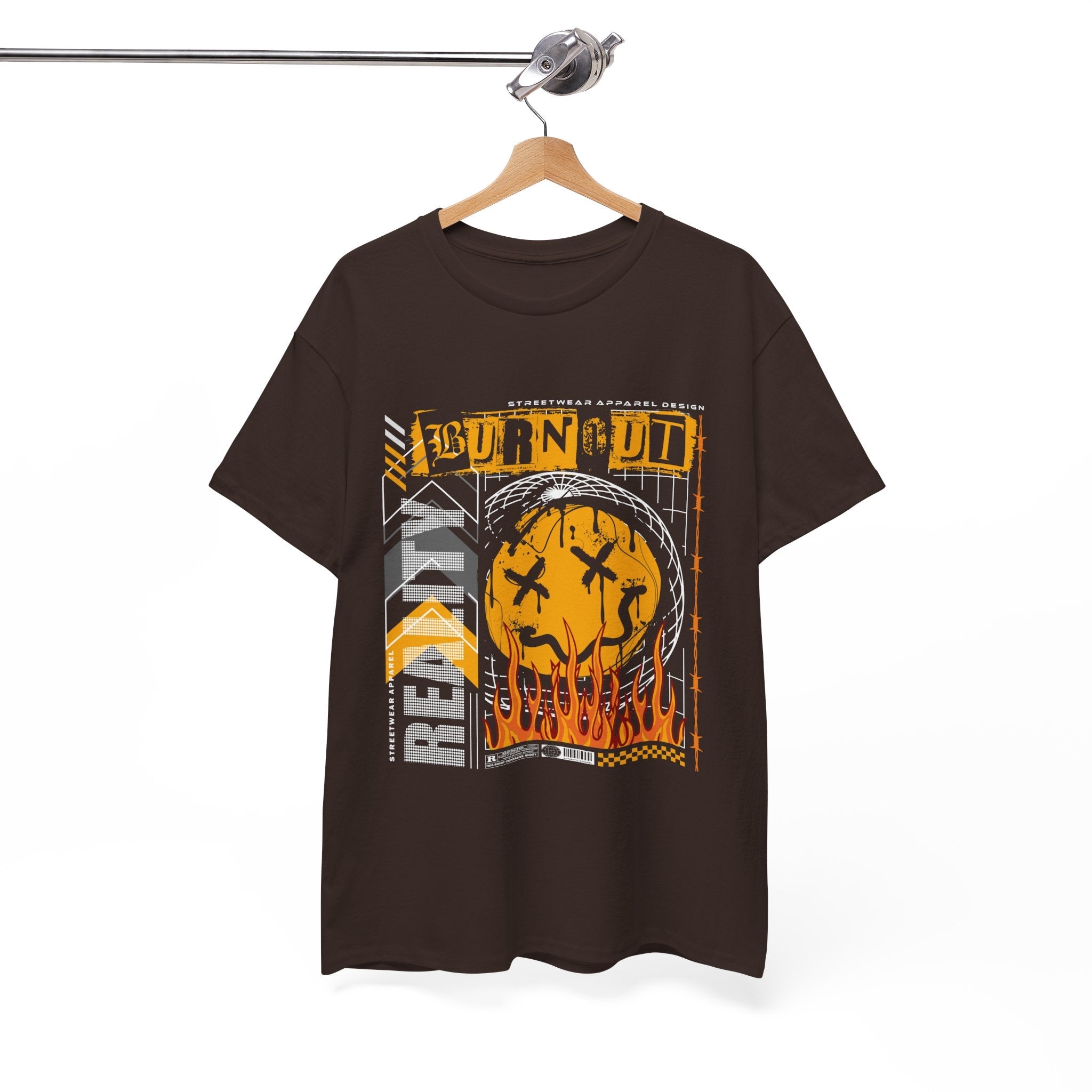 Burnout Casual Streetwear Graphic T- Shirt Printify
