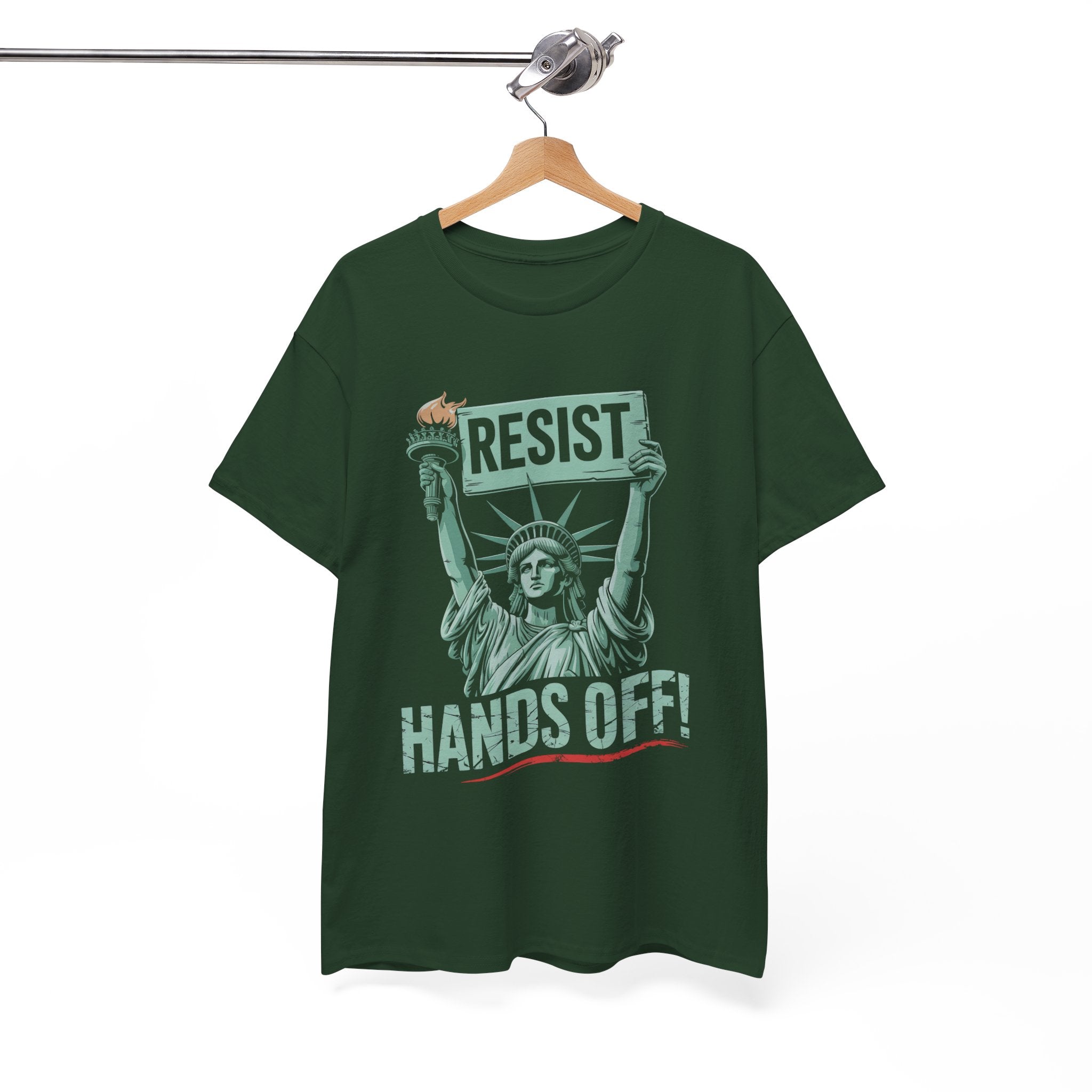 'Resist Hands Off!' Graphic T- Shirt Printify