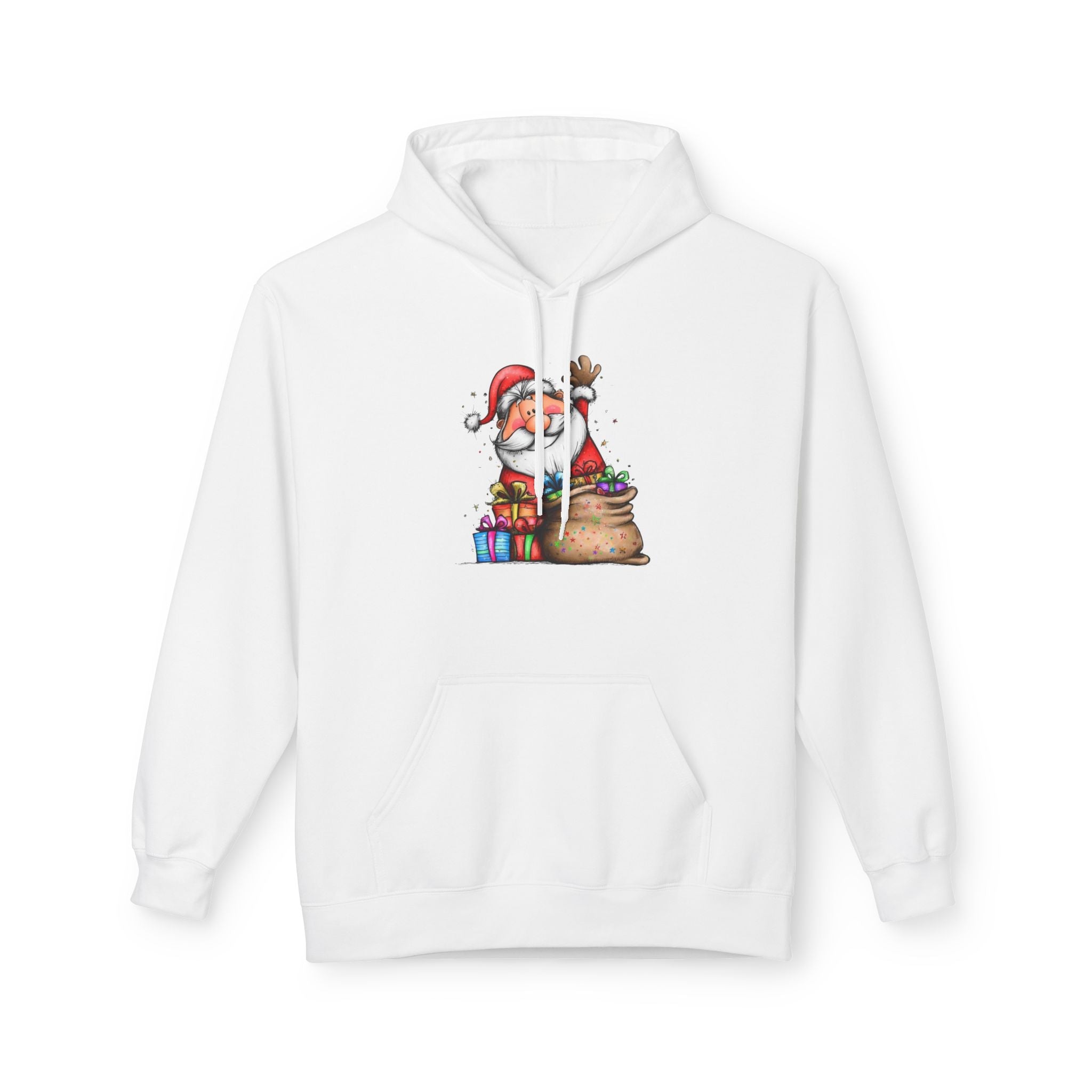 Santa Graphic Christmas Hoodie Printify