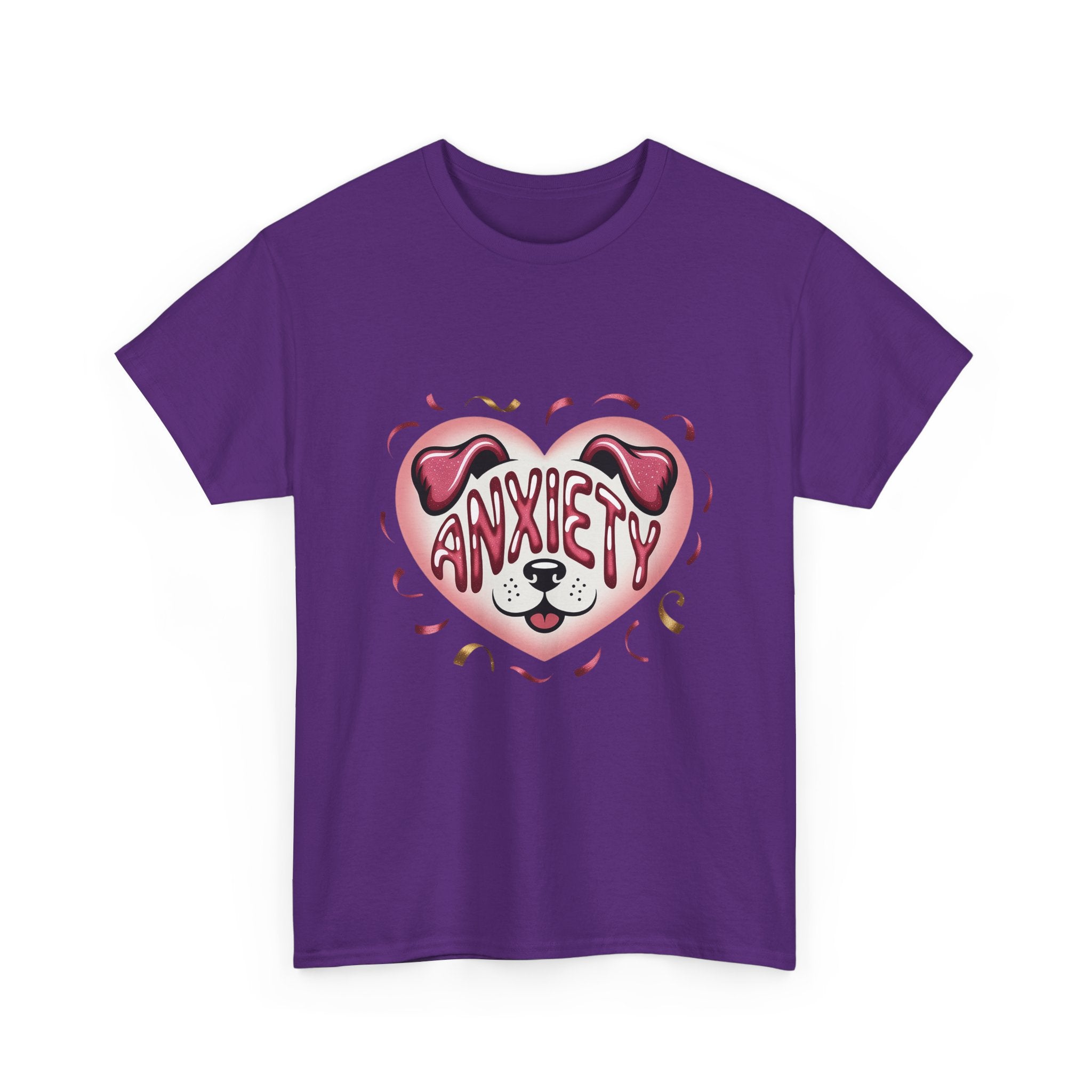 Anxiety Heart Unisex Graphics T- Shirt Printify
