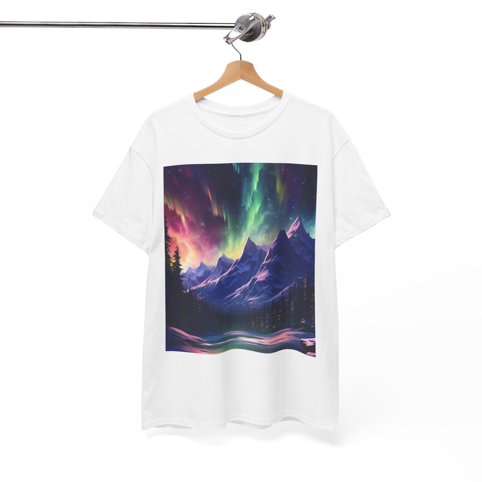 Northern Lights Graphic T- Shirt Printify