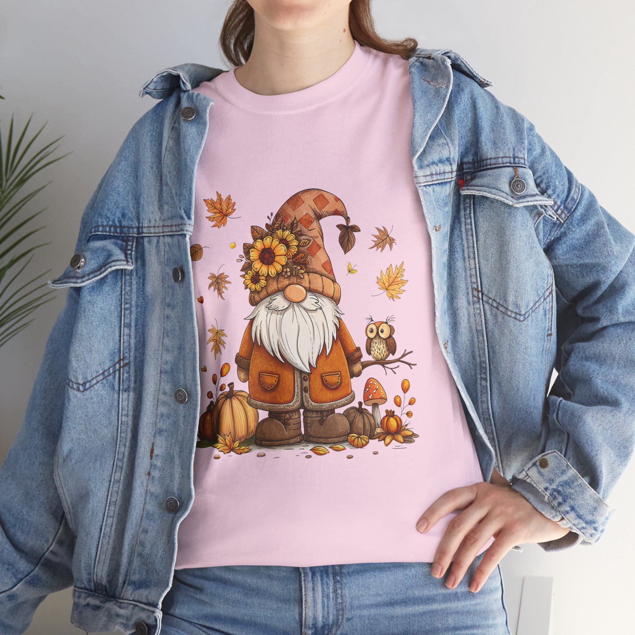 Fall Gnome Retro Unisex T- Shirt Printify