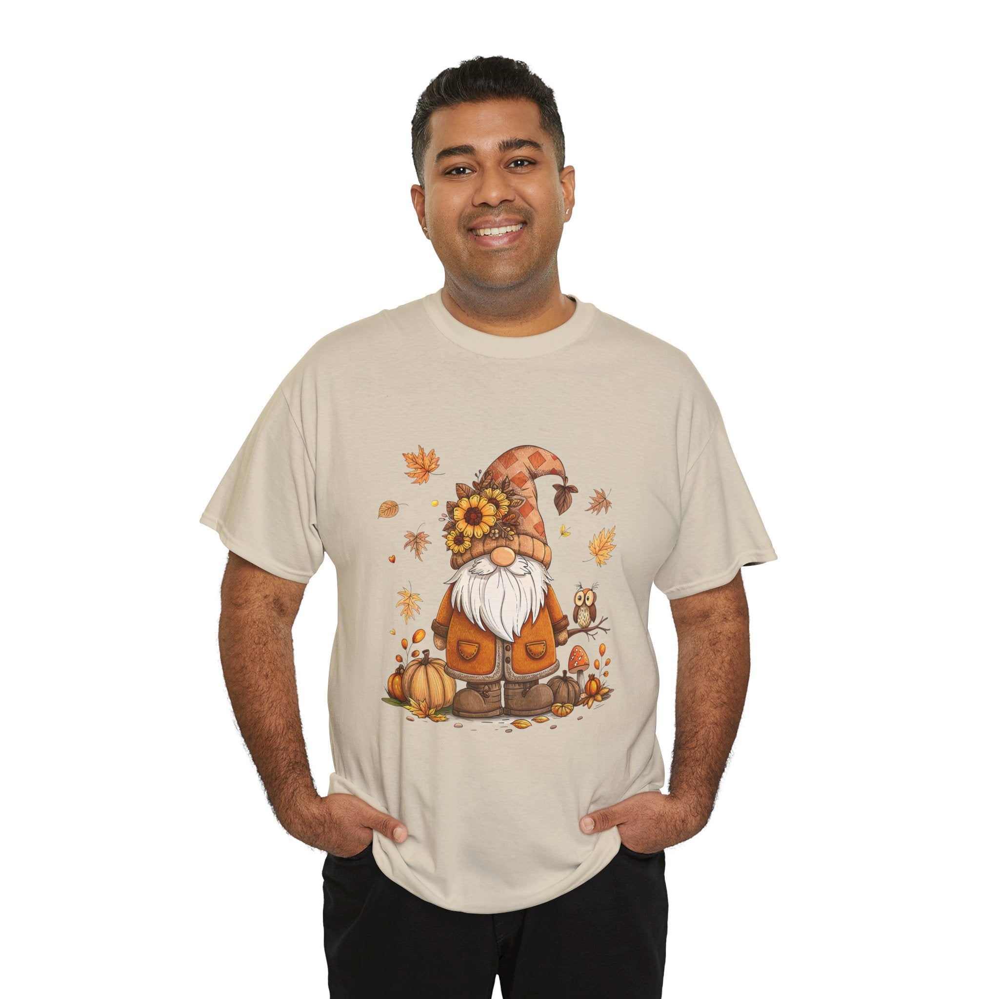 Fall Gnome Retro Unisex T- Shirt Printify