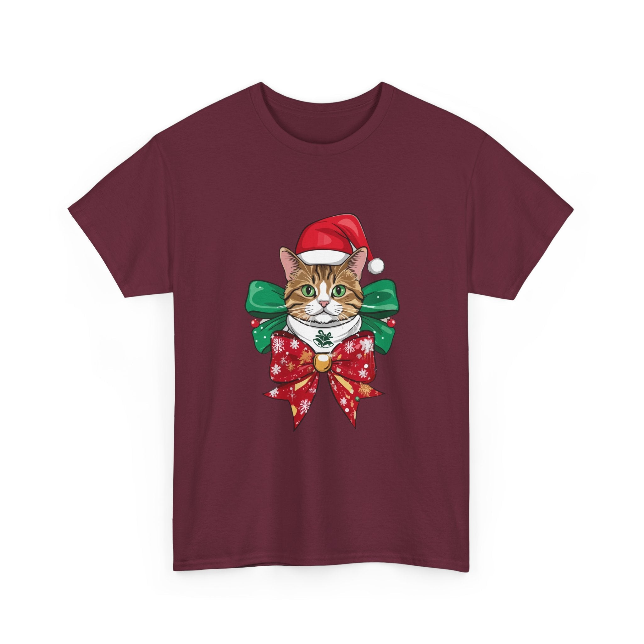 Christmas Cat Graphic T- Shirt Printify
