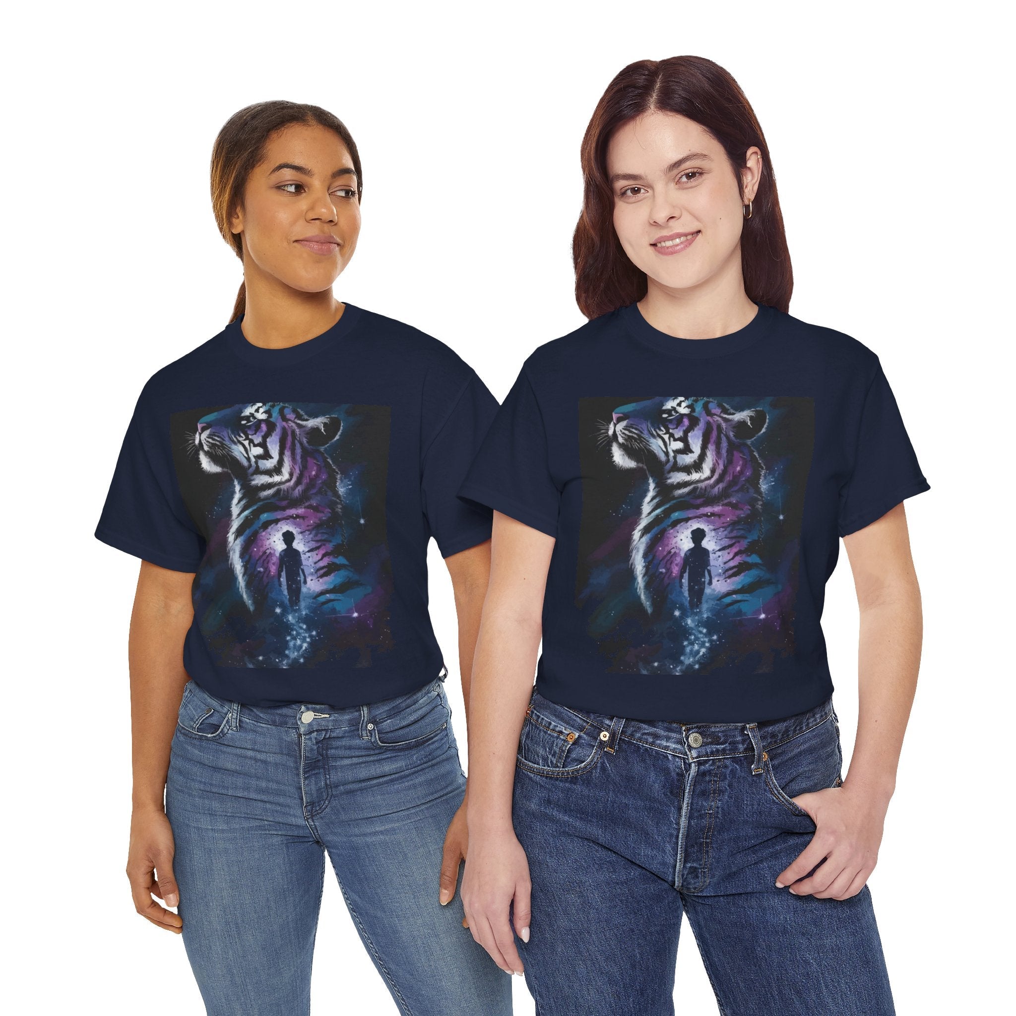 Mystical Tiger Graphic T-Shirt Printify