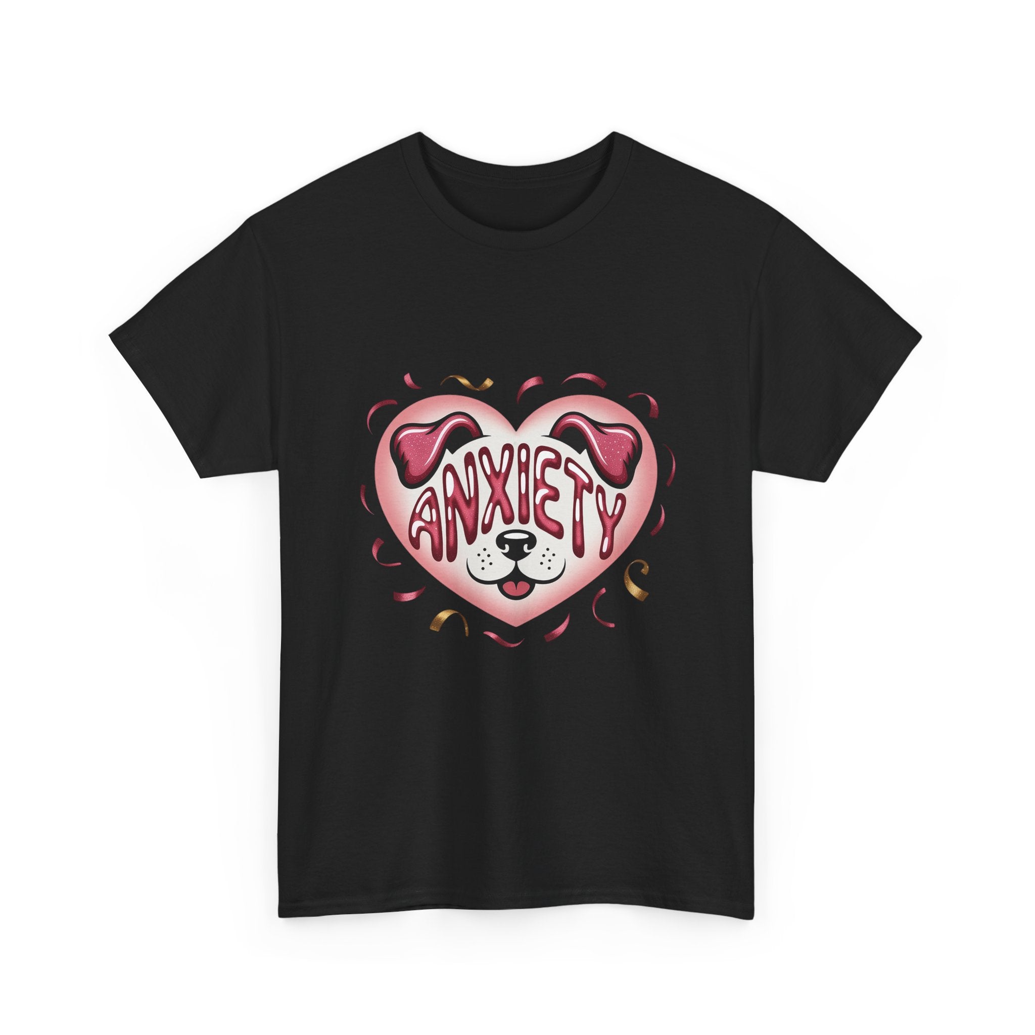 Anxiety Heart Unisex Graphics T- Shirt Printify