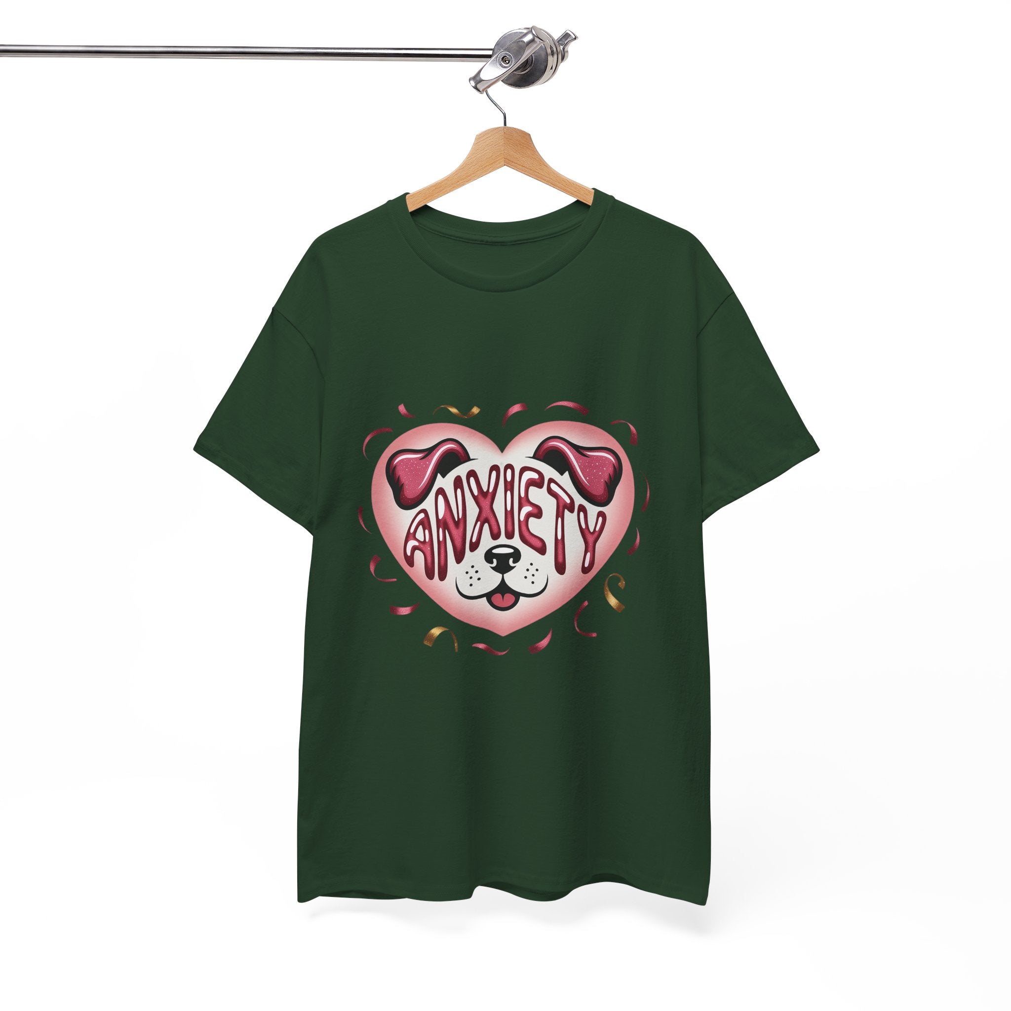 Anxiety Heart Unisex Graphics T- Shirt Printify