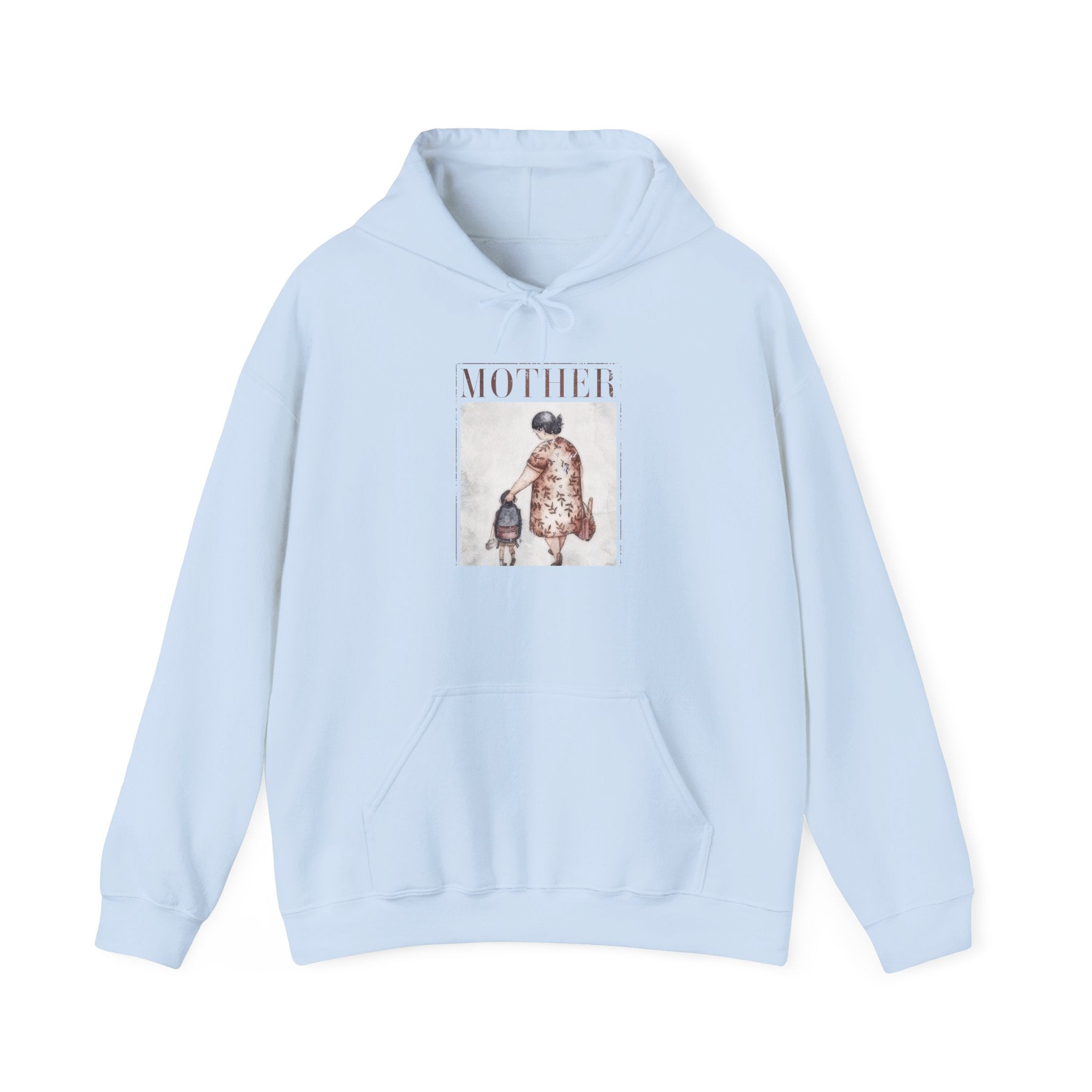 Mother & Child Vintage Art Hoodie Printify