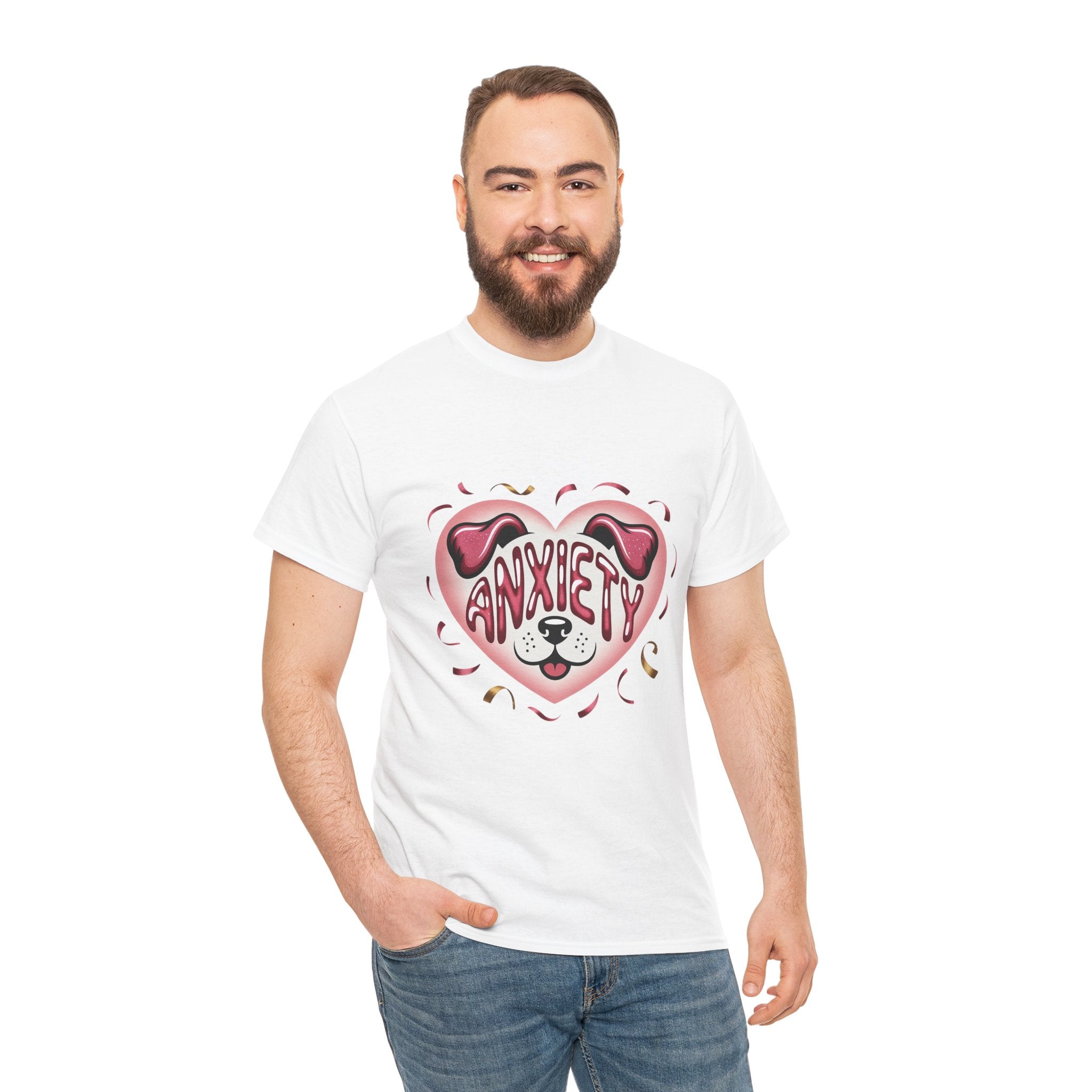 Anxiety Heart Unisex Graphics T- Shirt Printify