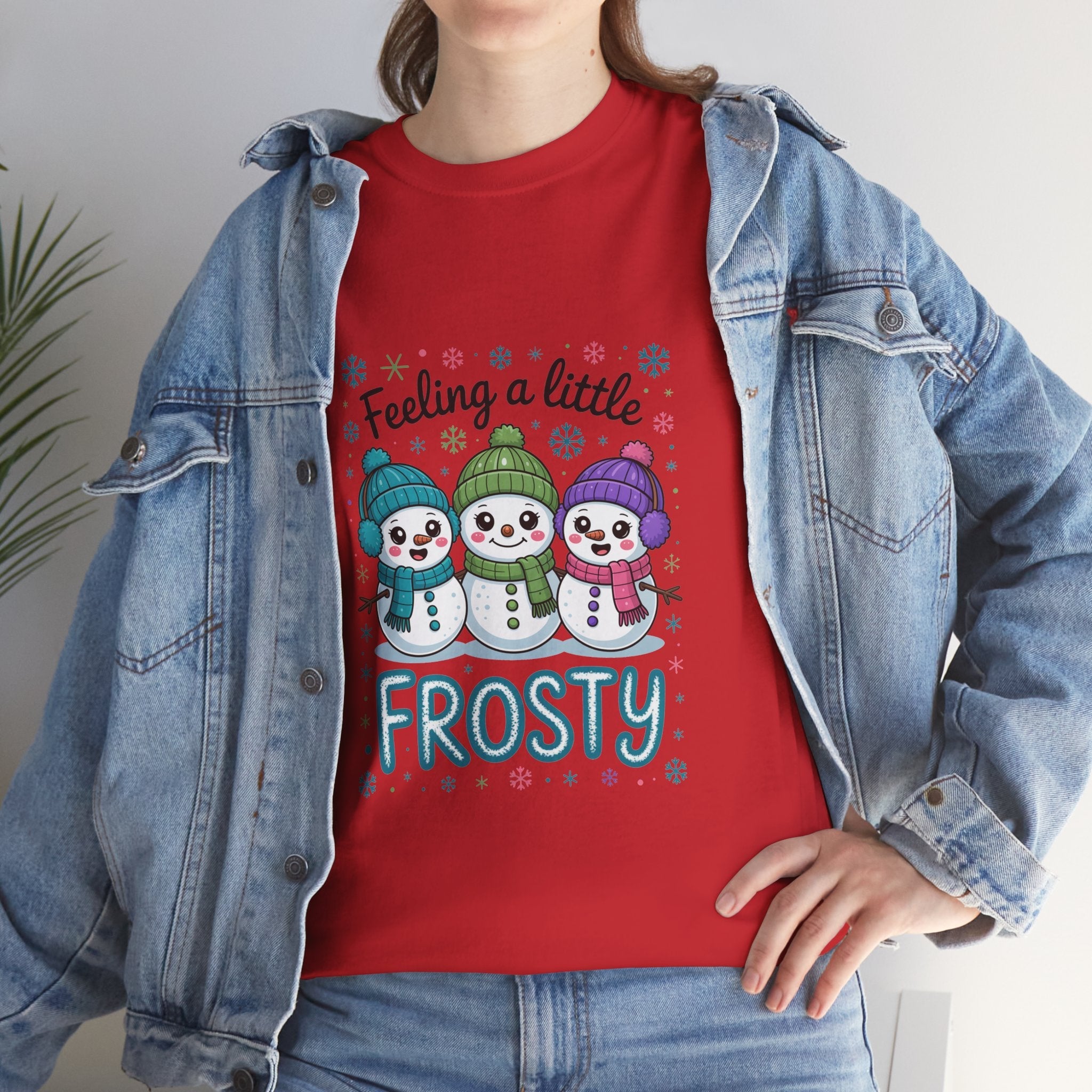 Frosty Friends Graphic Winter T- Shirt Printify