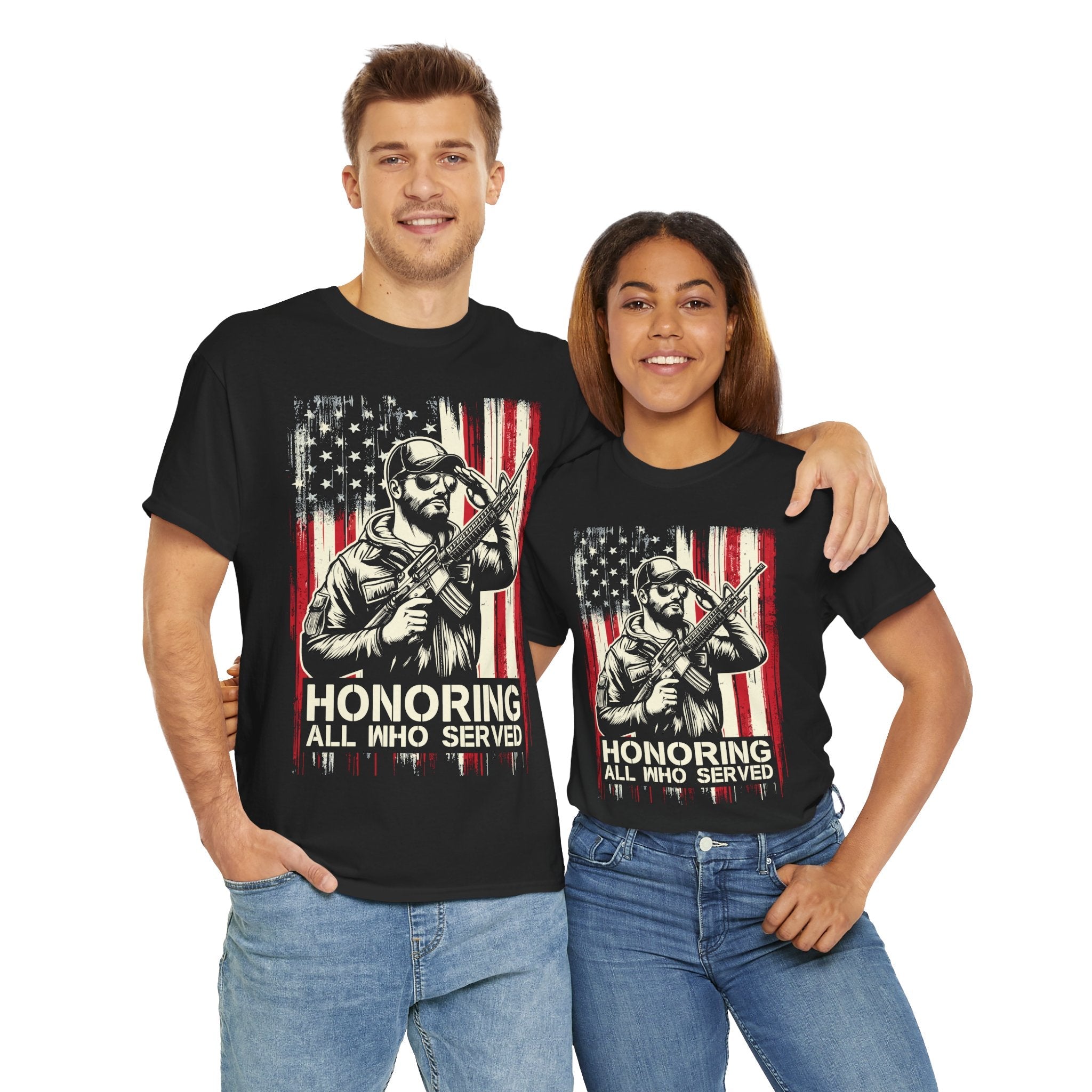 Patriotic Veteran Graphic T-Shirt Printify