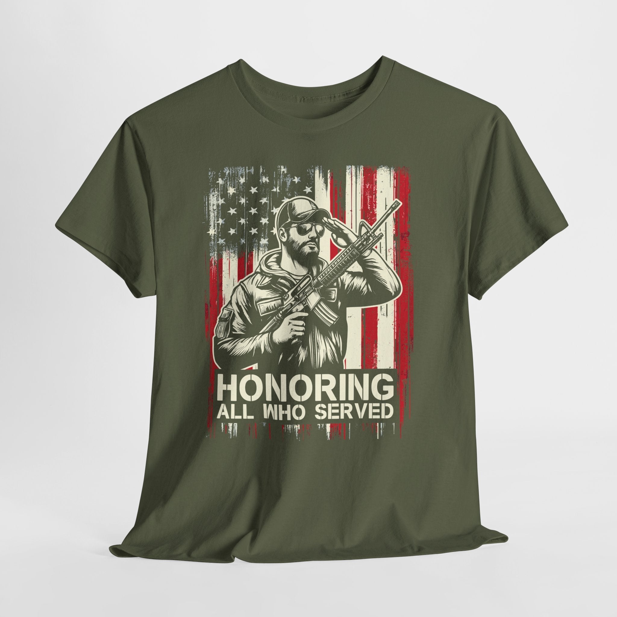 Patriotic Veteran Graphic T-Shirt Printify