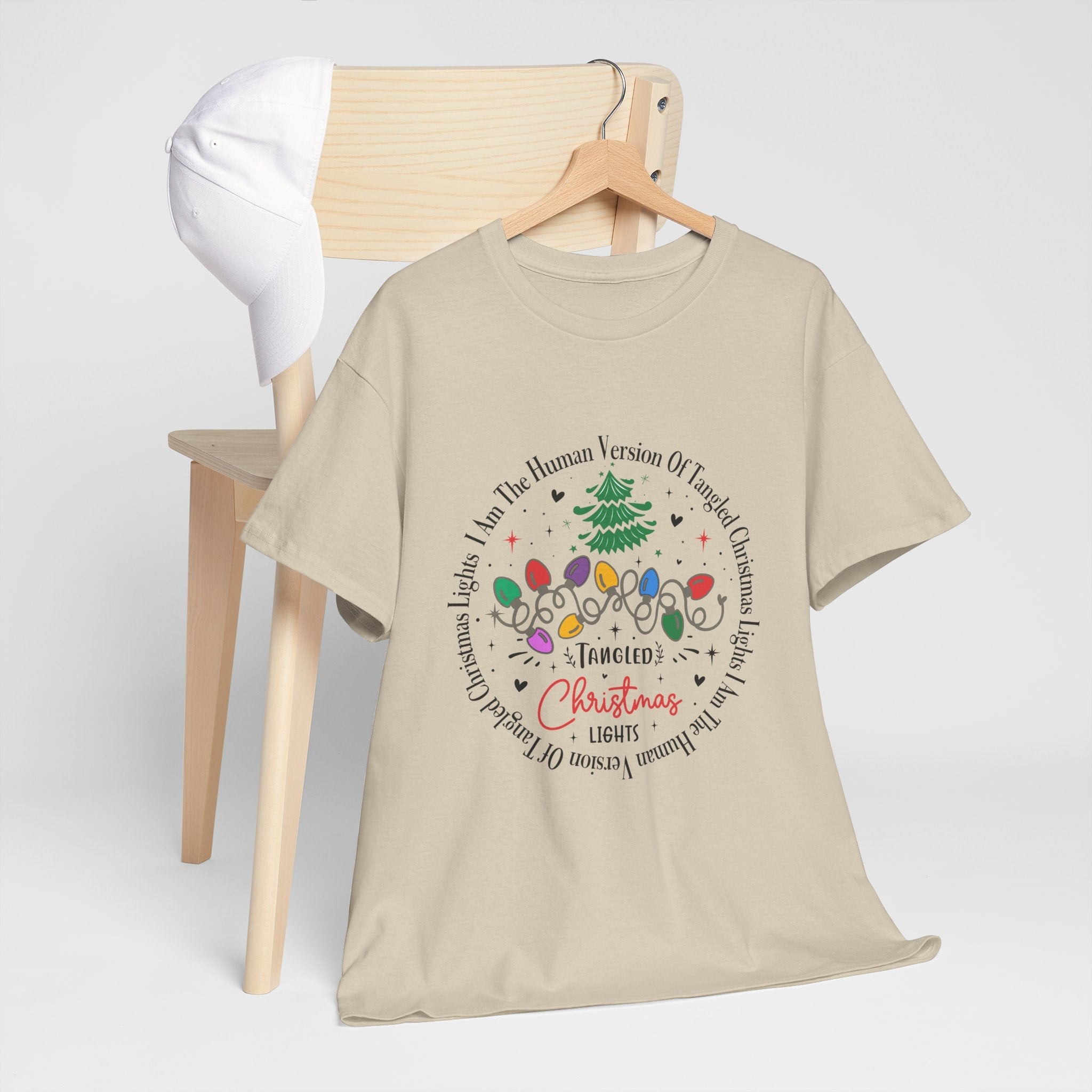 Funny Christmas Lights Design T-shirt Printify