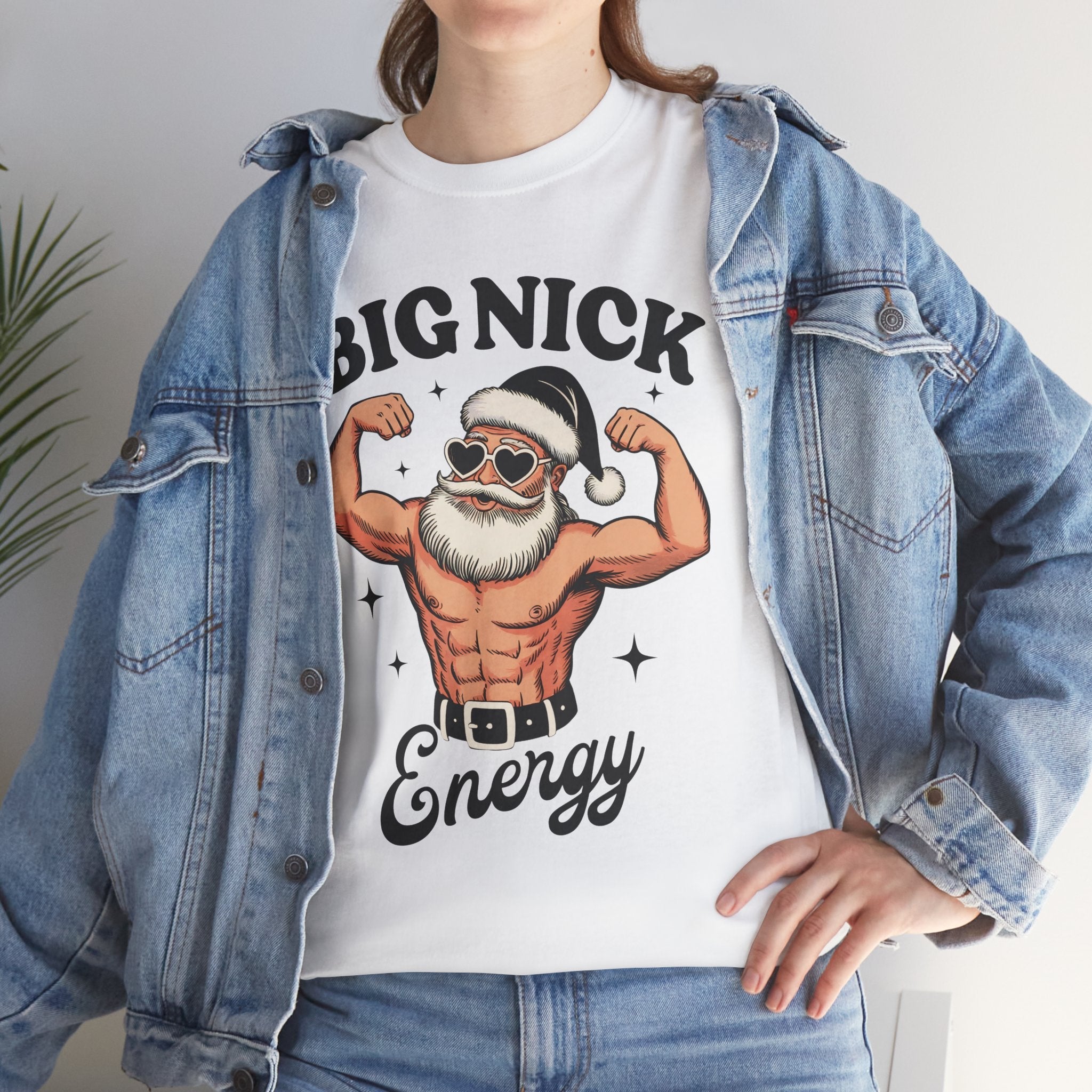 Big Nick Energy Unisex Christmas T-Shirt Printify