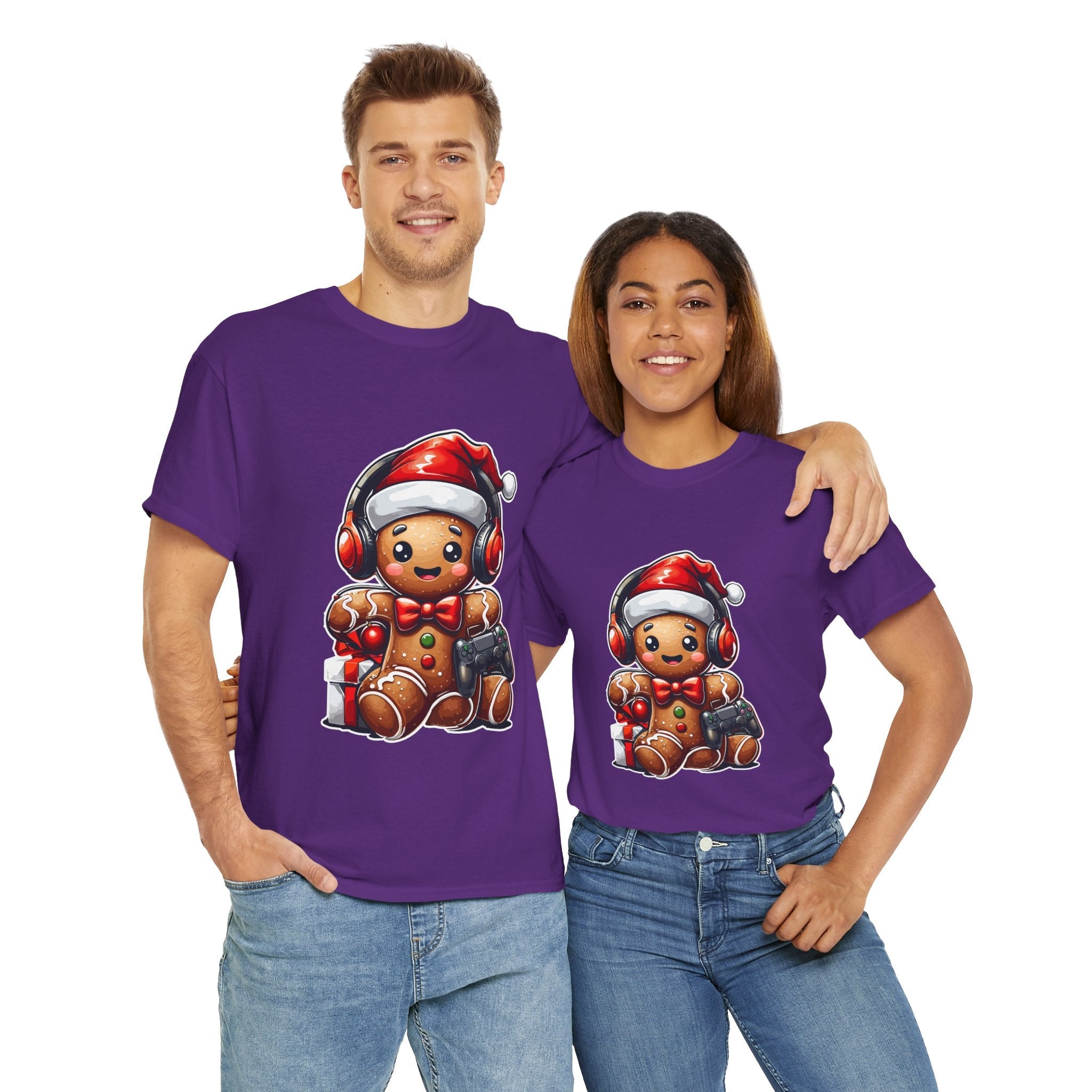 Gamer Gingerbread Unisex Graphic T- Shirt Printify