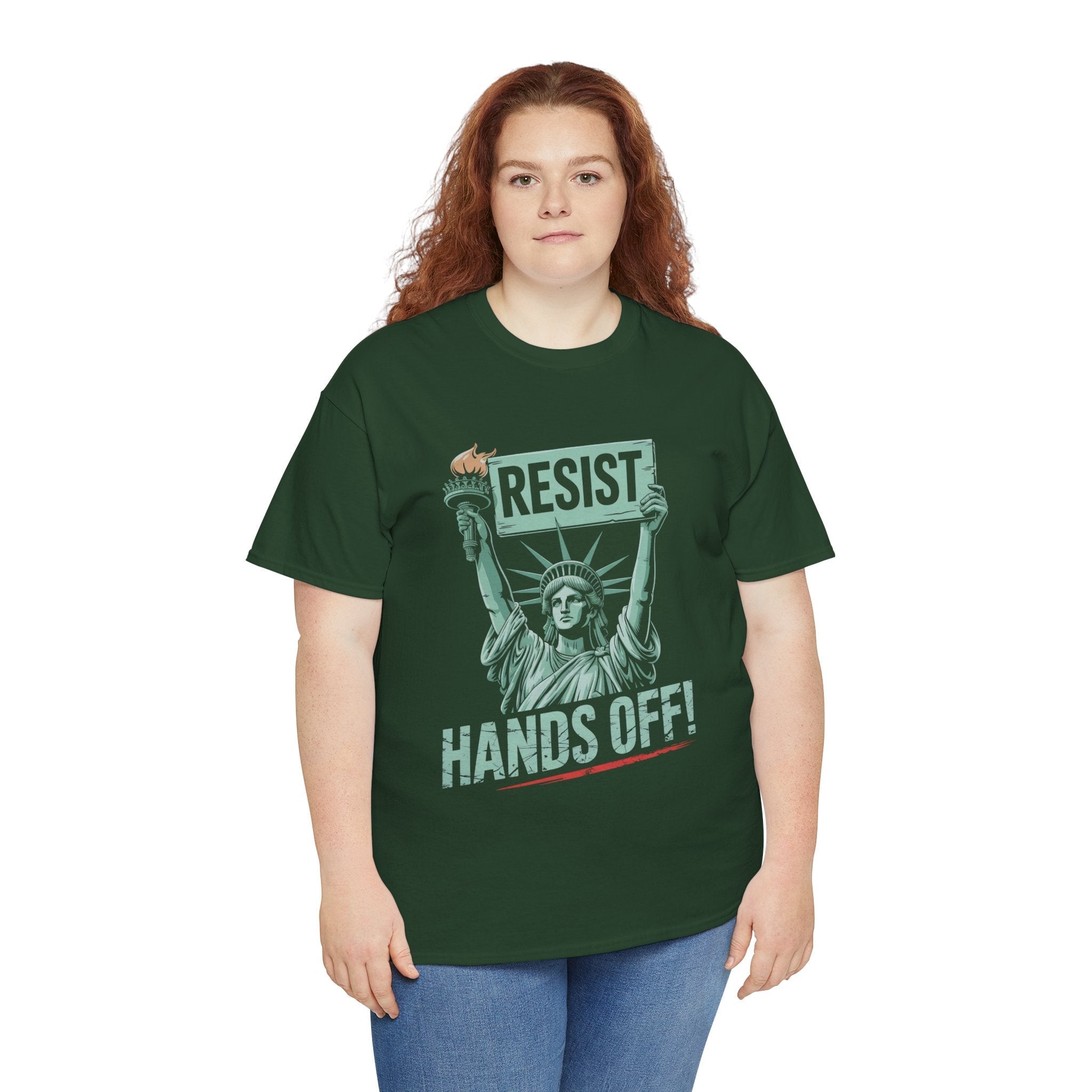 'Resist Hands Off!' Graphic T- Shirt Printify