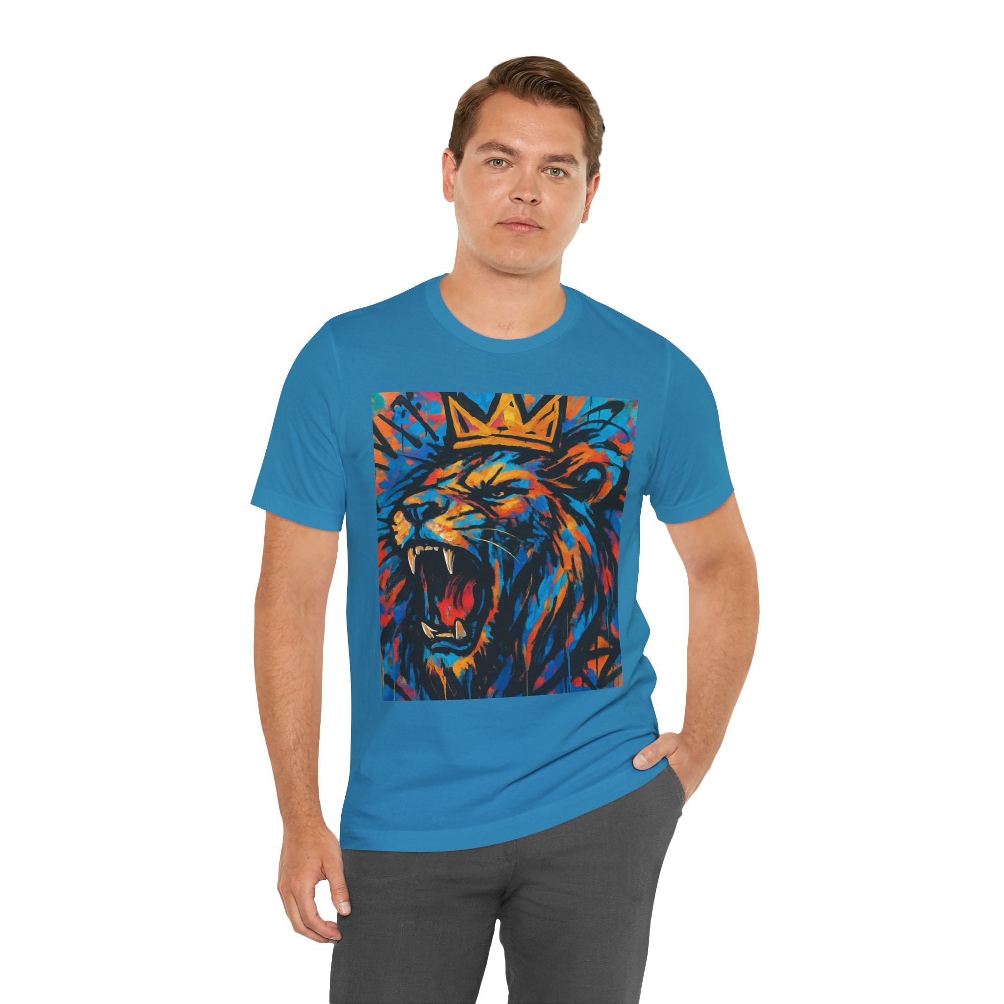 Roaring Lion Graffiti T-Shirt Printify