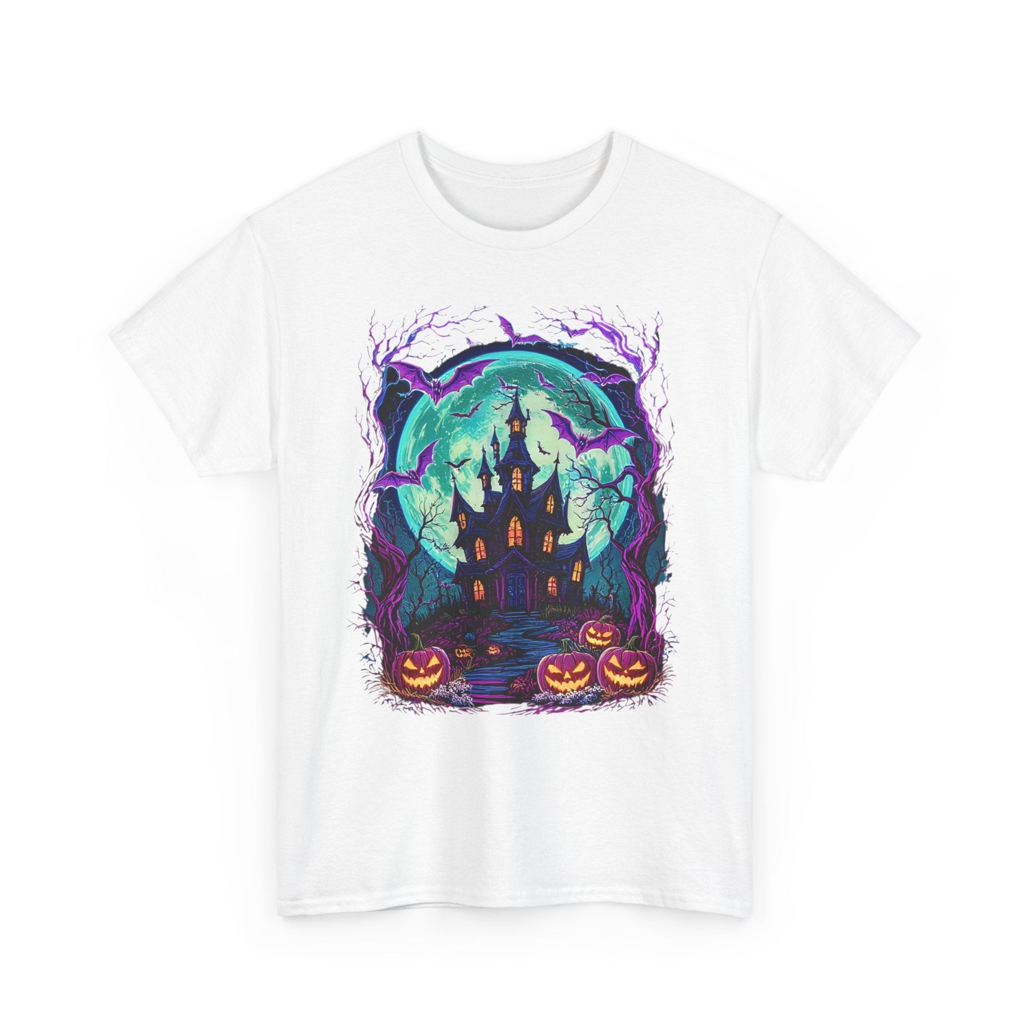 Halloween Haunted House T- Shirt Printify