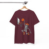 Skeleton Basketball Unisex Graphic T- Shirt Printify