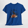 Crow on Skull with Bare Branches and Tex Graphic T-Shirt Printify