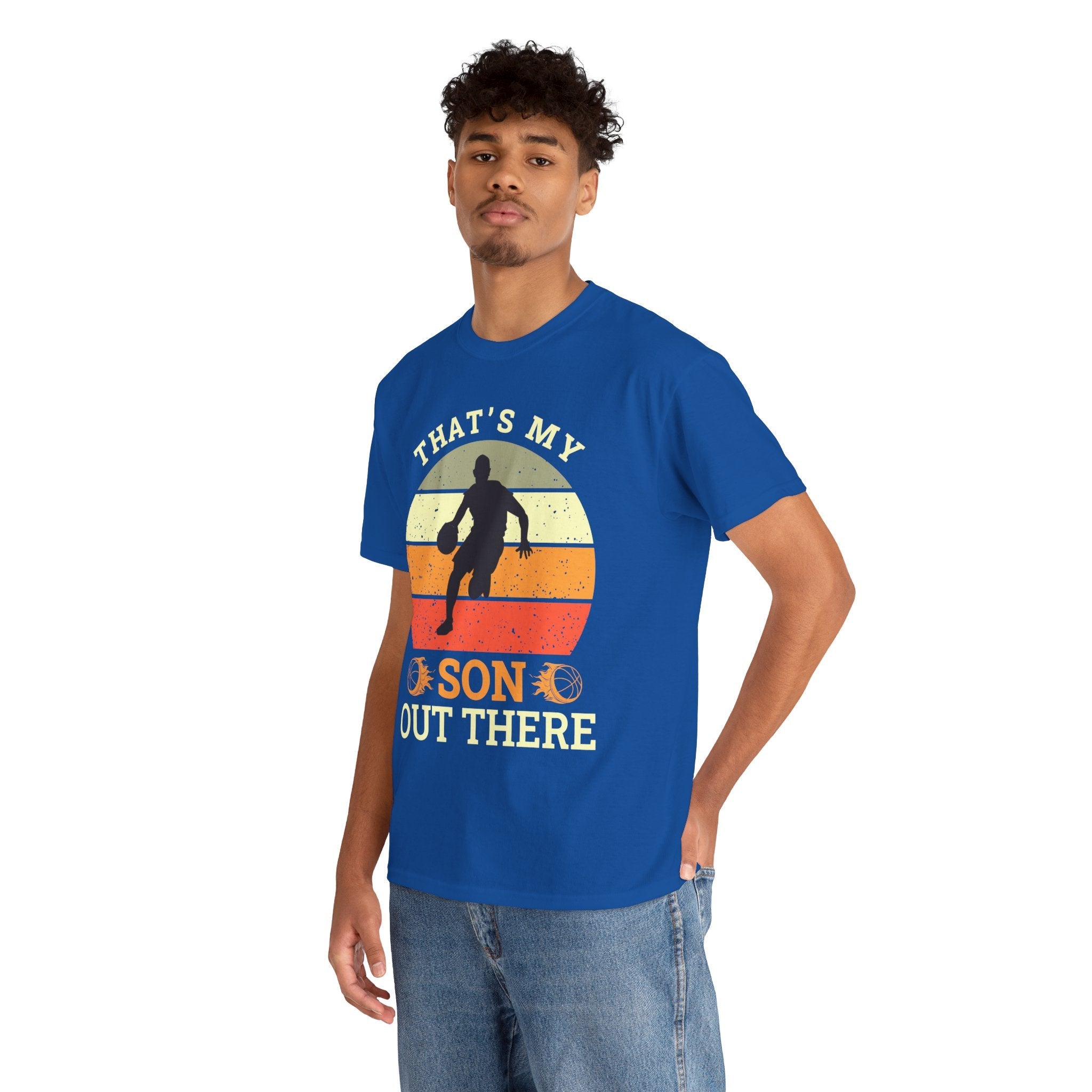 Sporty Basketball Dad T-Shirt Printify