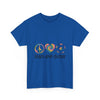 Peace Love Soccer Unisex T- Shirt Printify