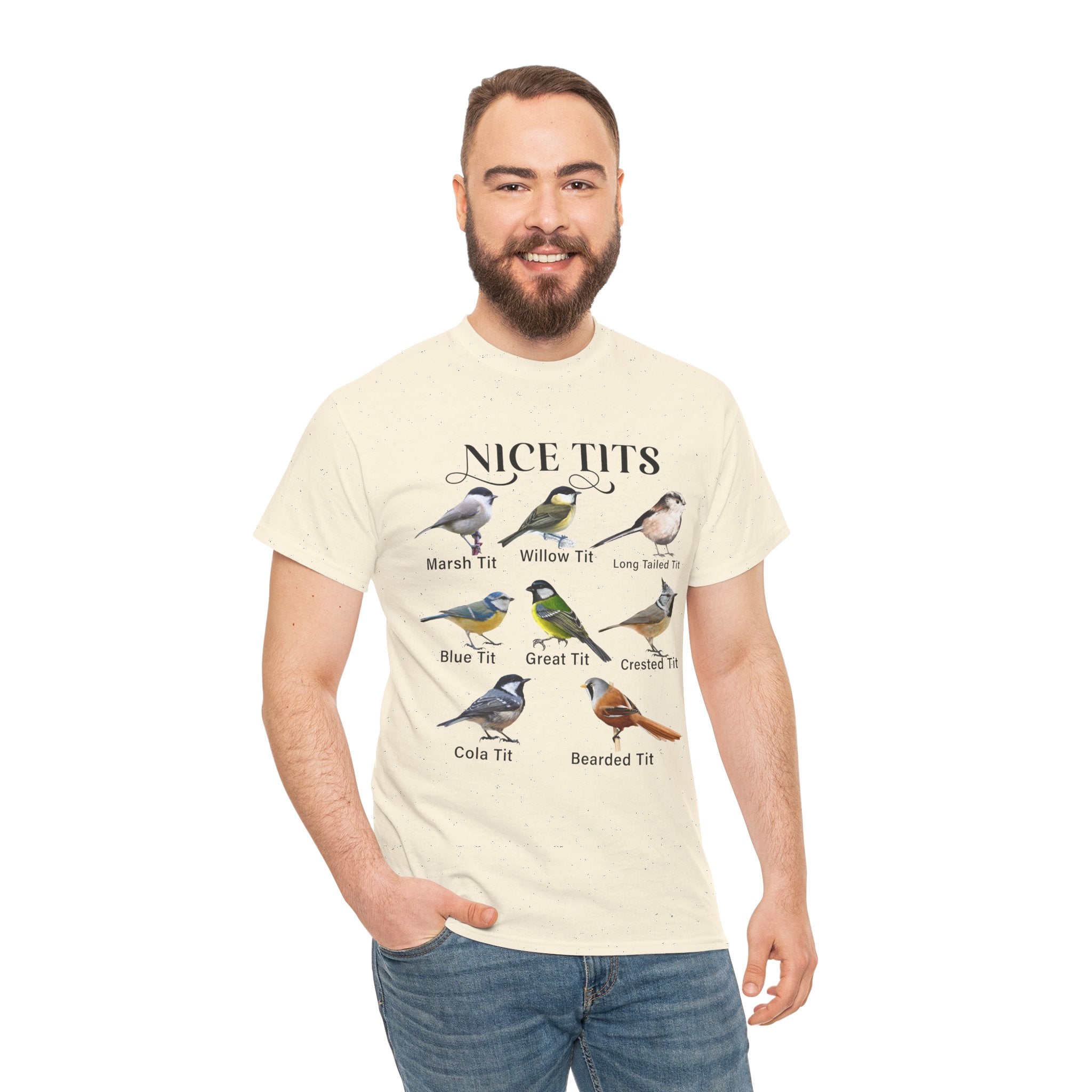 Nice Tits Birds Funny T-Shirt Printify