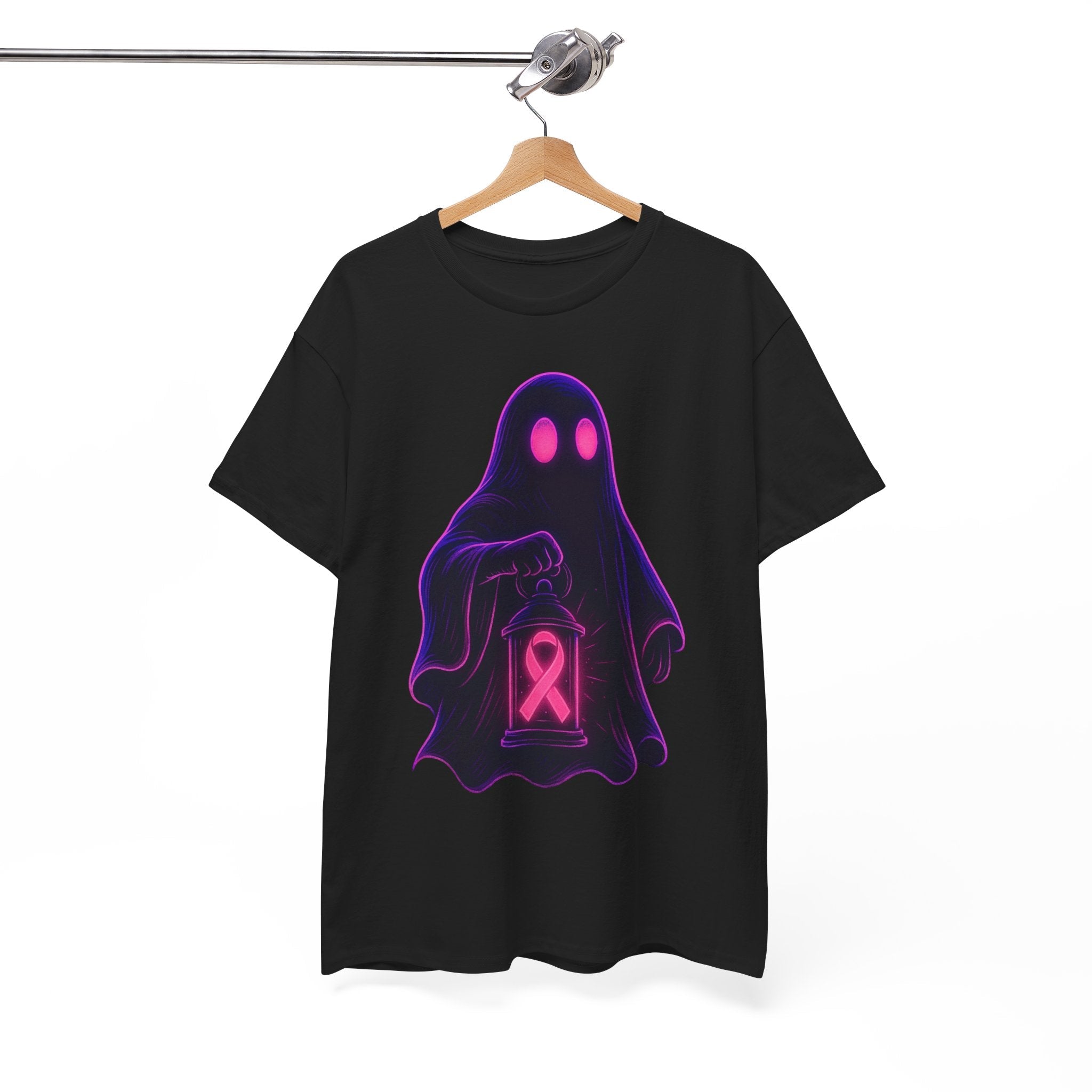 Neon Ghost Graphic T-Shirt Printify