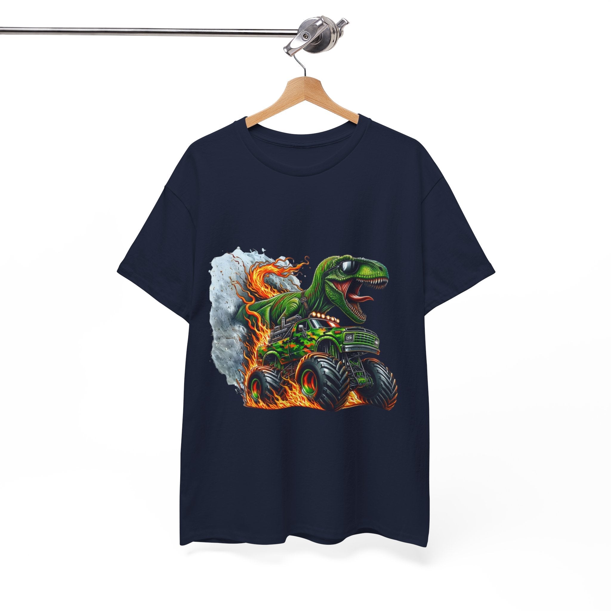 Kids' Dinosaur Monster Truck  Graphic T- Shirt Printify