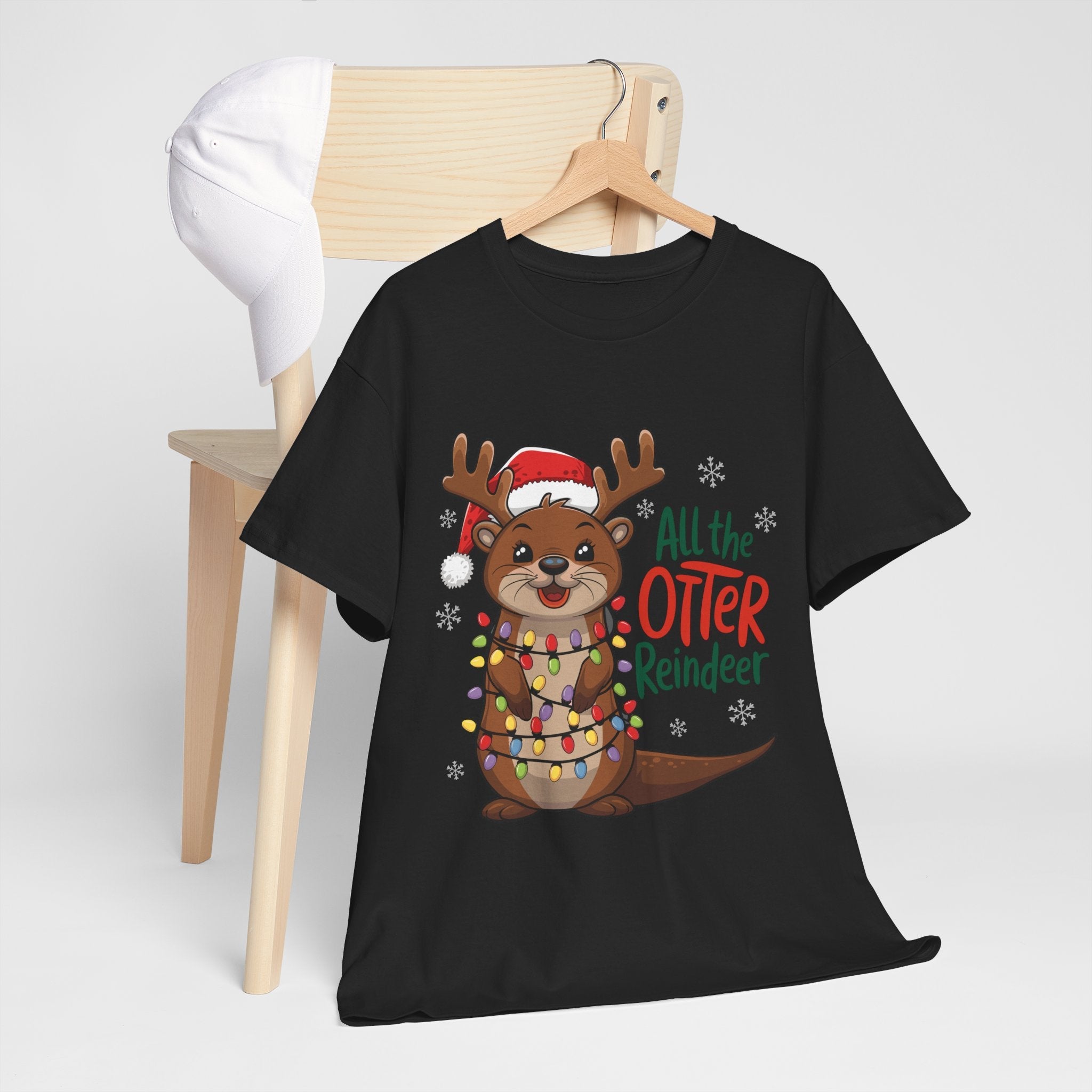 All the Otter Reindeer Cute T- Shirt Printify