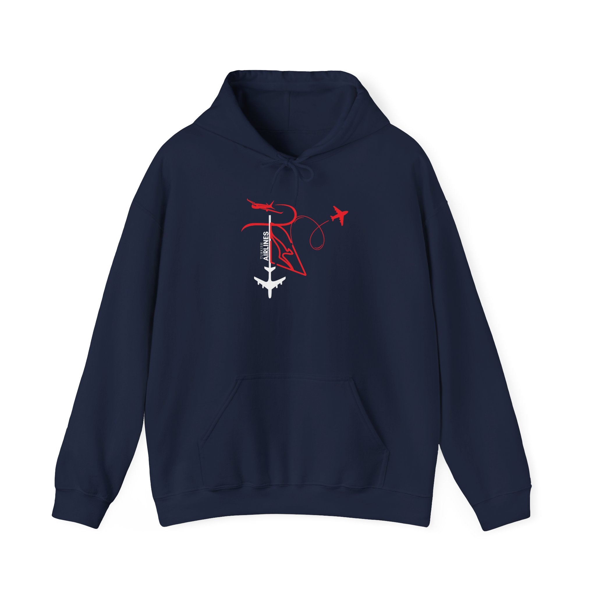 Airplane Flight Path Graphic Hoodie