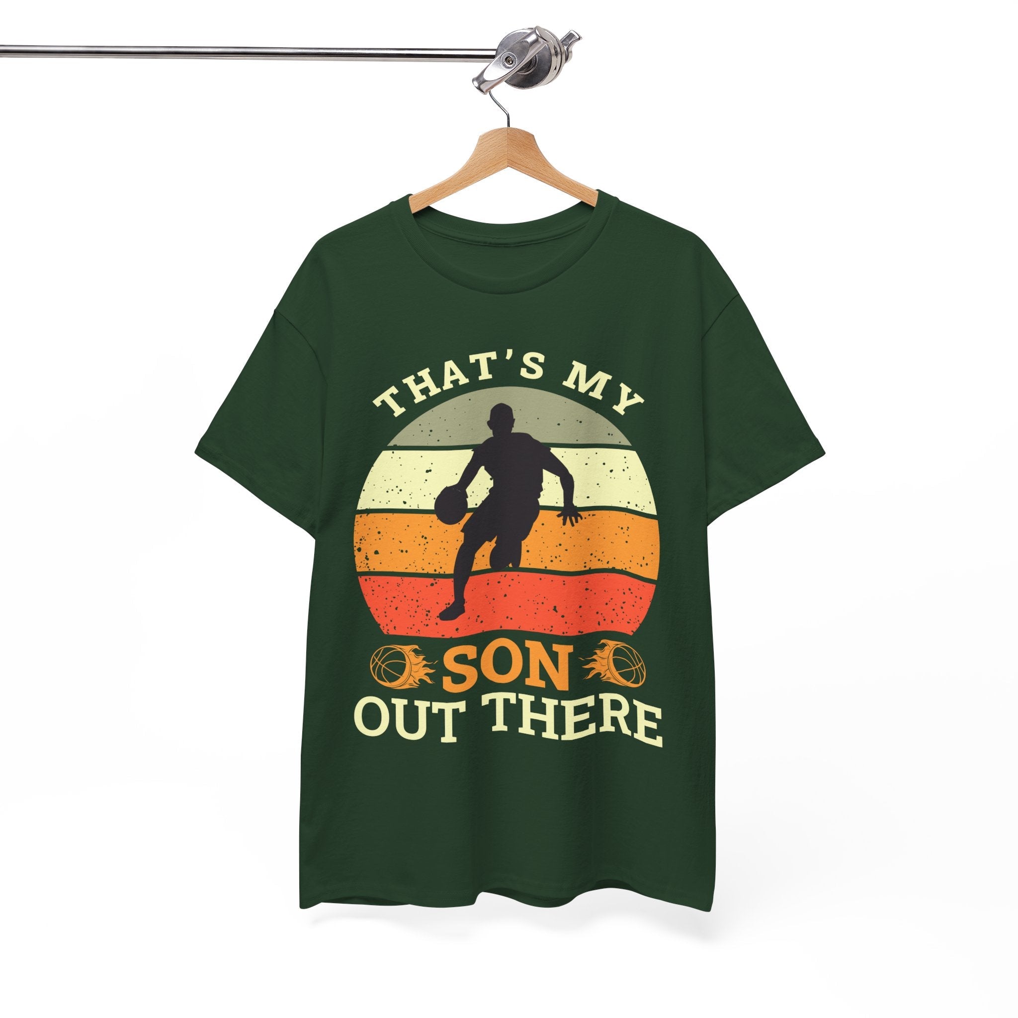 Sporty Basketball Dad T-Shirt Printify