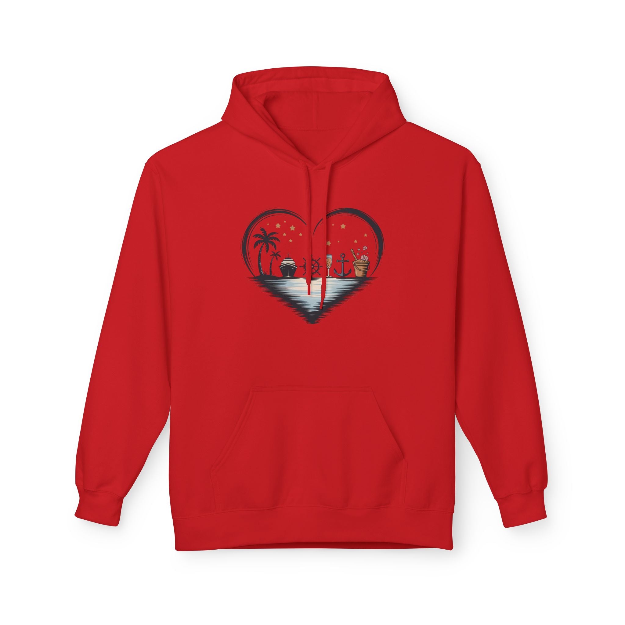 Beach Heart Graphic  Hoodie