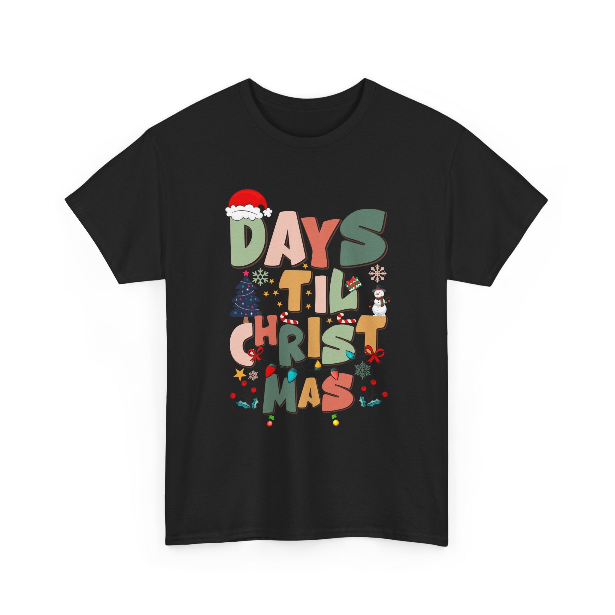 Christmas Countdown Holiday T-Shirt Printify
