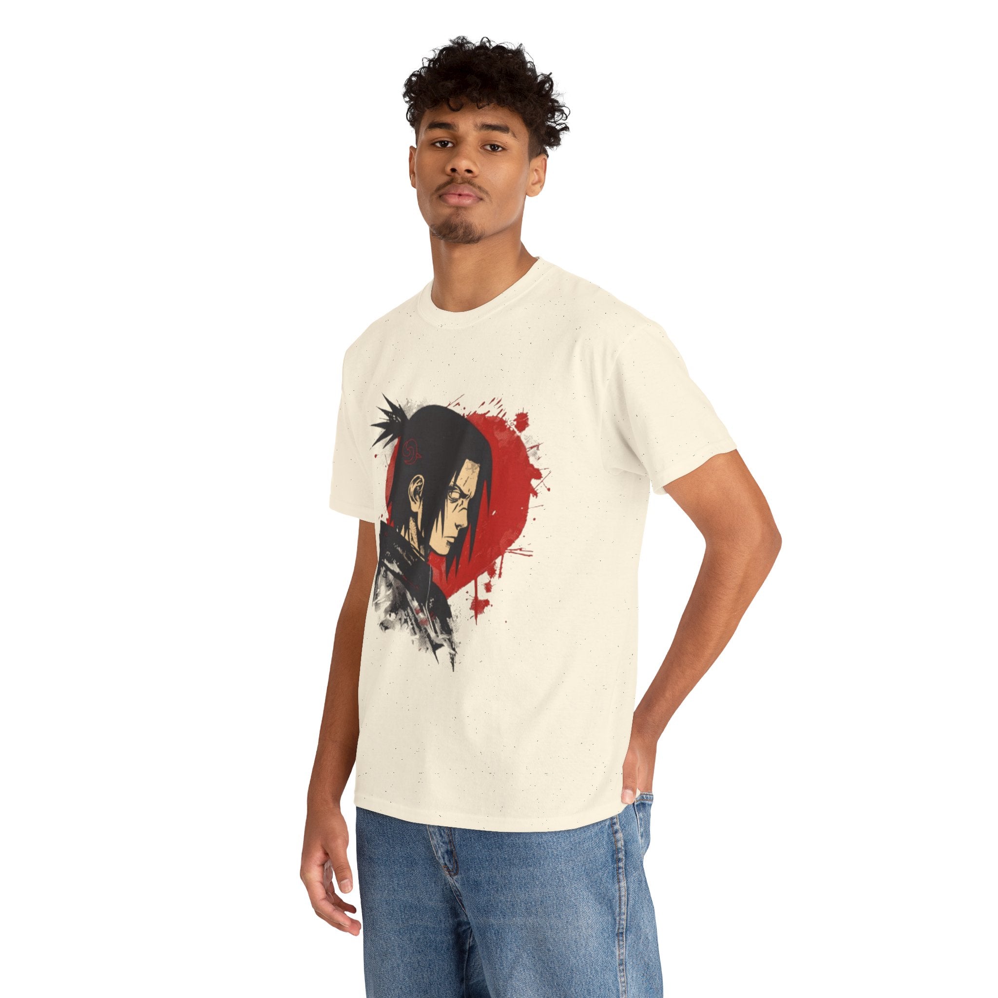 Samurai Shadow Anime Graphic T- Shirt Printify