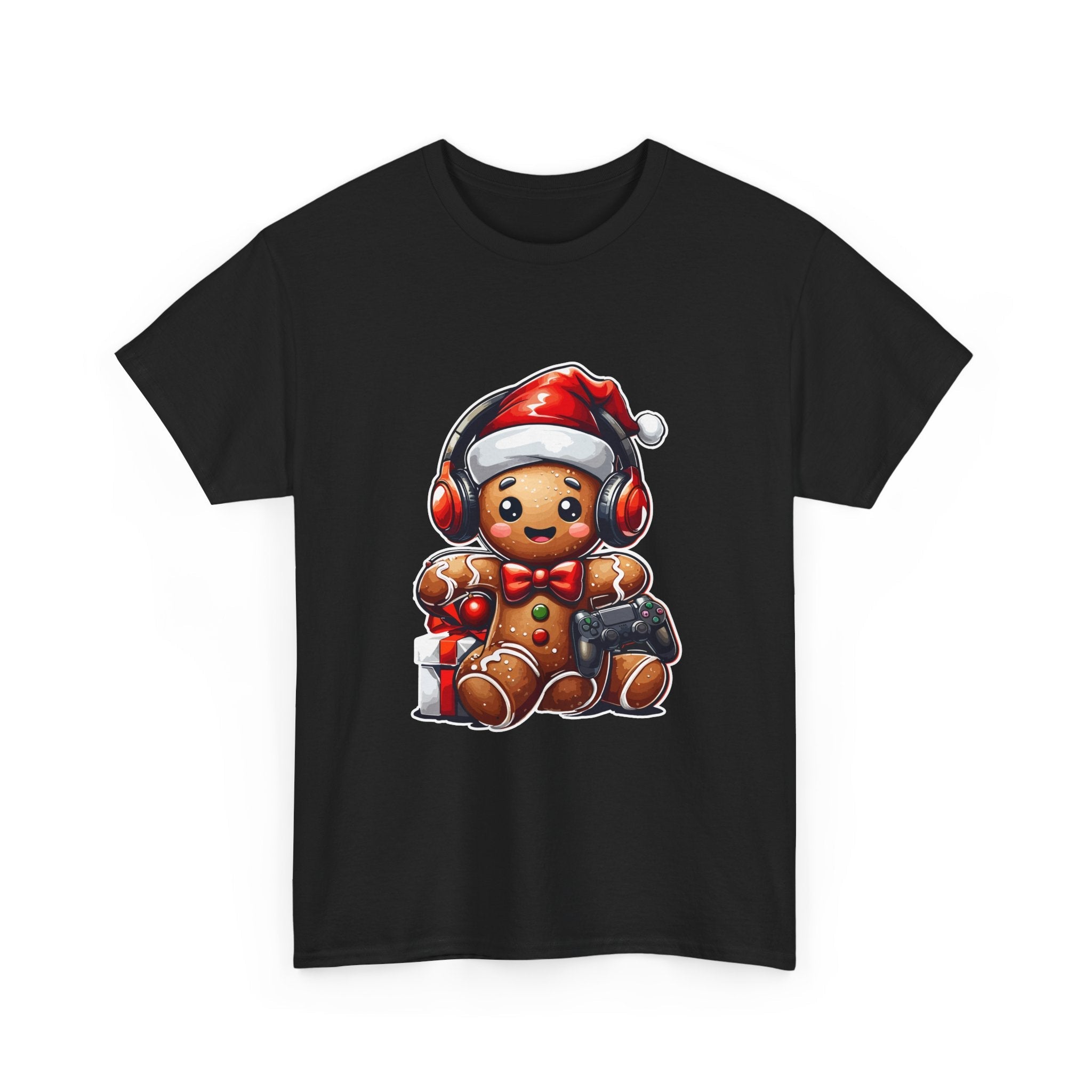 Gamer Gingerbread Unisex Graphic T- Shirt Printify
