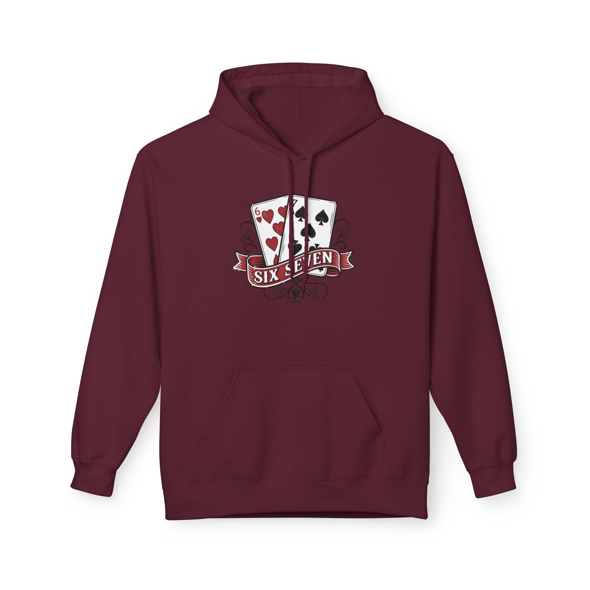 Retro Poker Graphic Cards Hoodie Printify