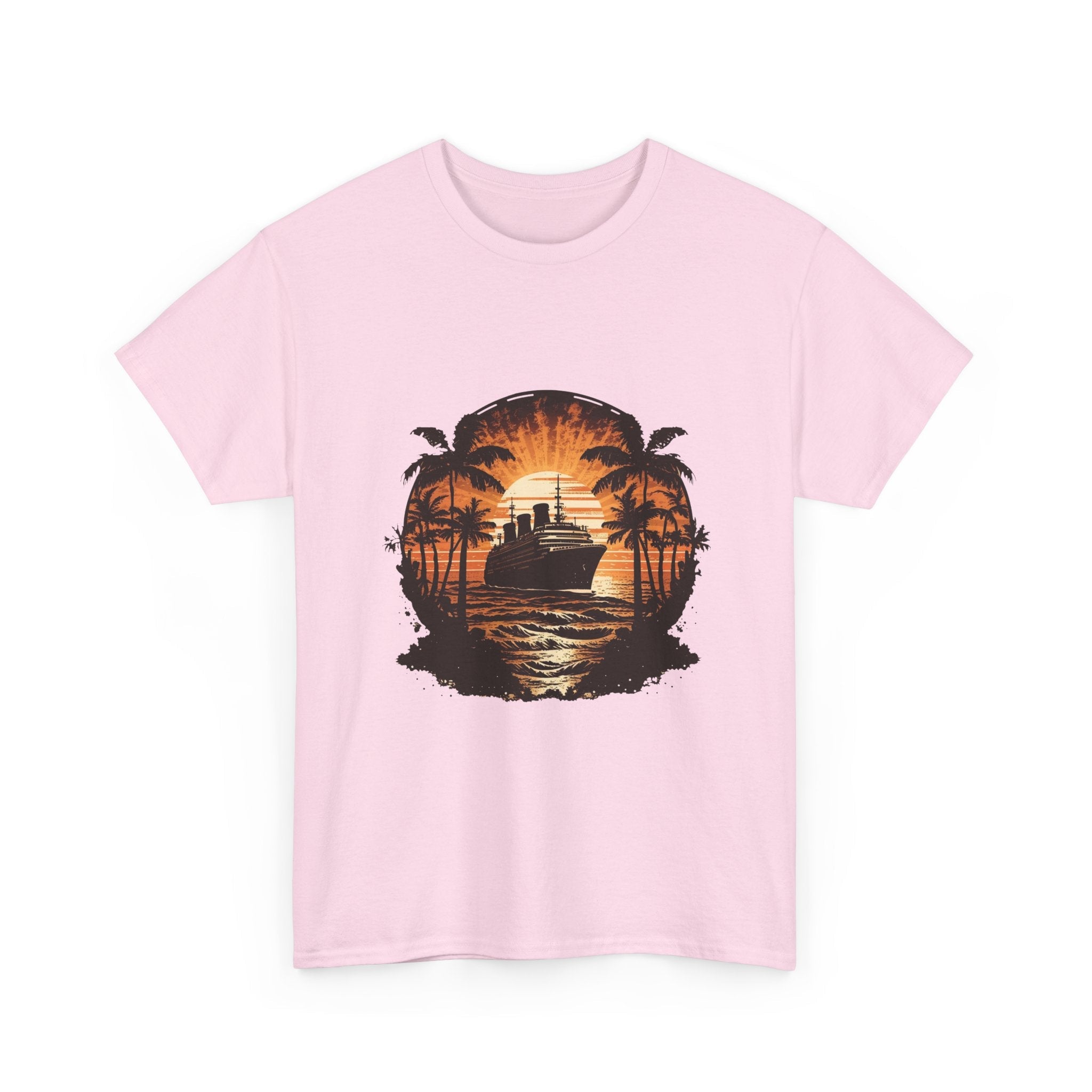 Retro Cruise Ship Graphic T-Shirt Printify