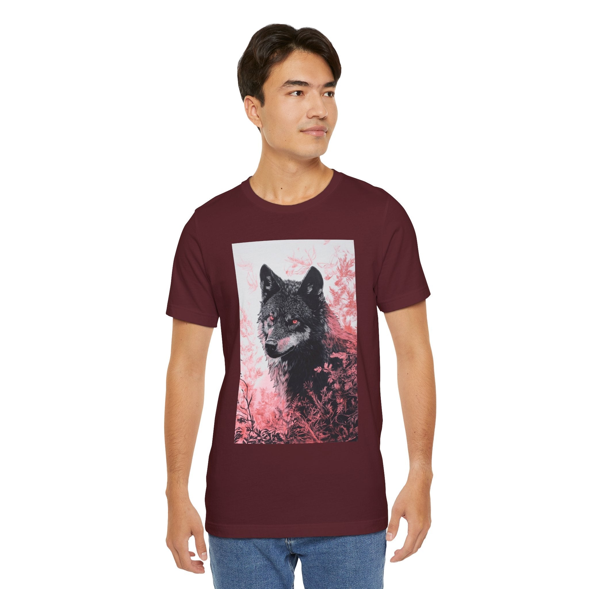 Artistic Wolf Graphic T- Shirt Printify