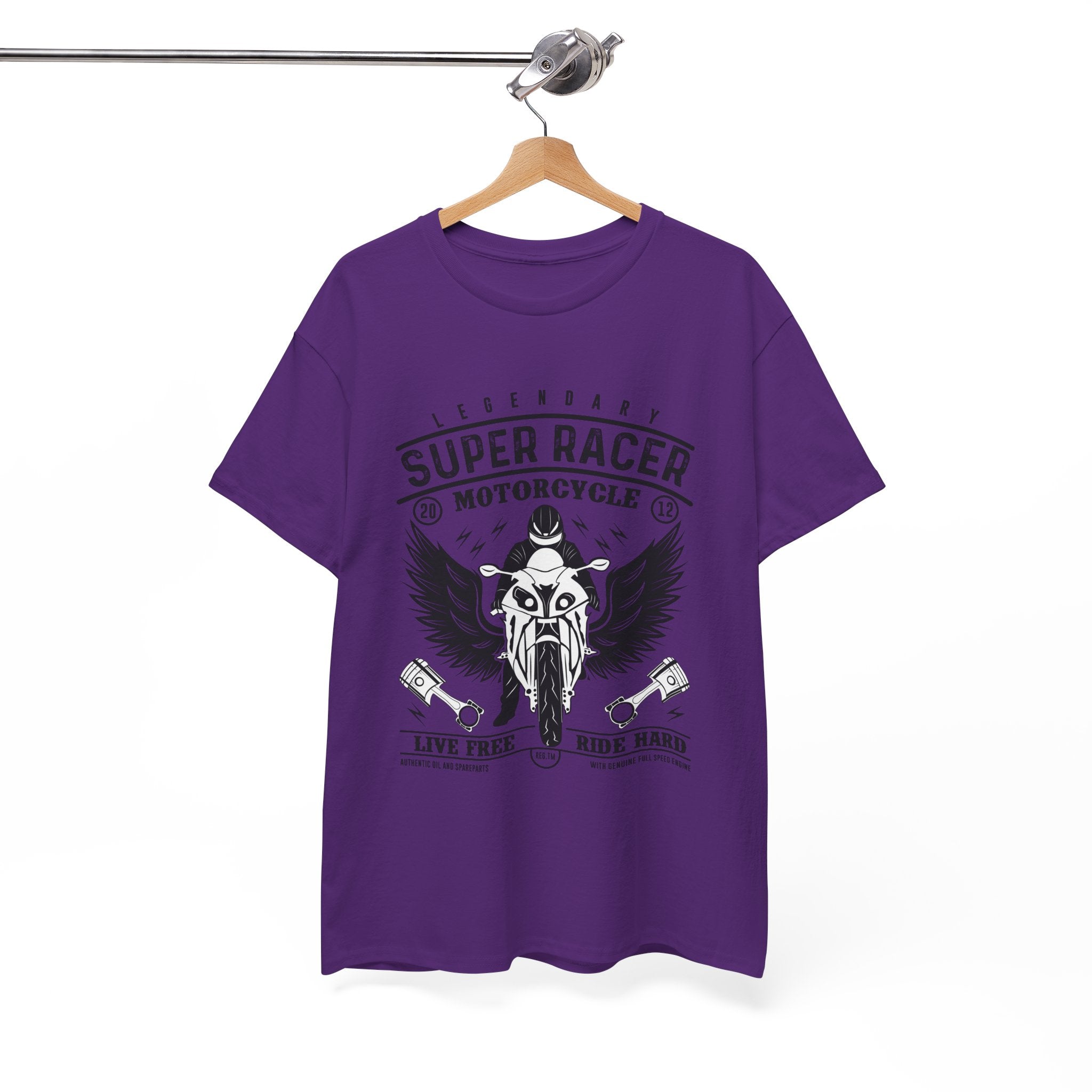 Super Racer Motorcycle T- Shirt Printify