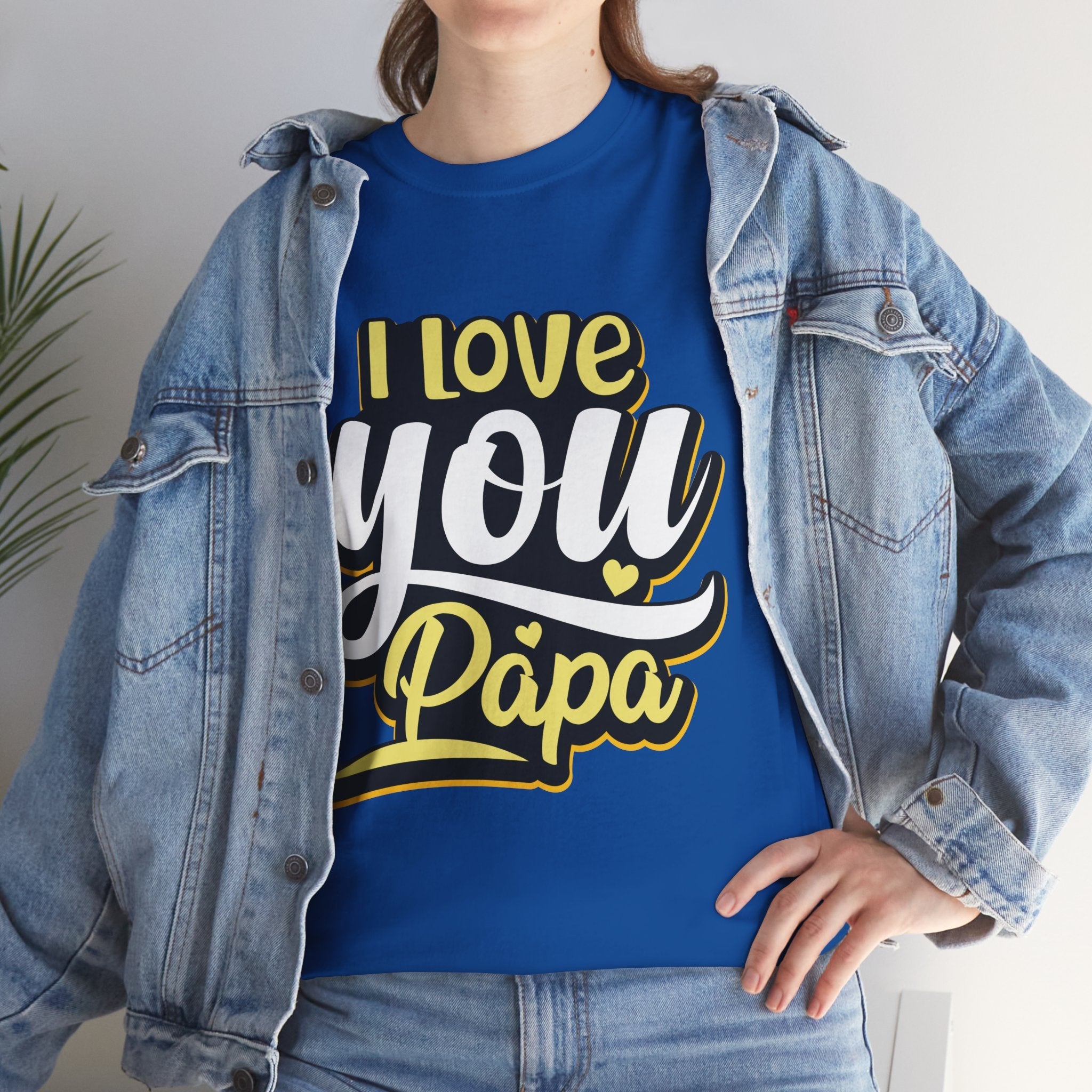 I Love You Papa Unisex Graphic T-Shirt Printify