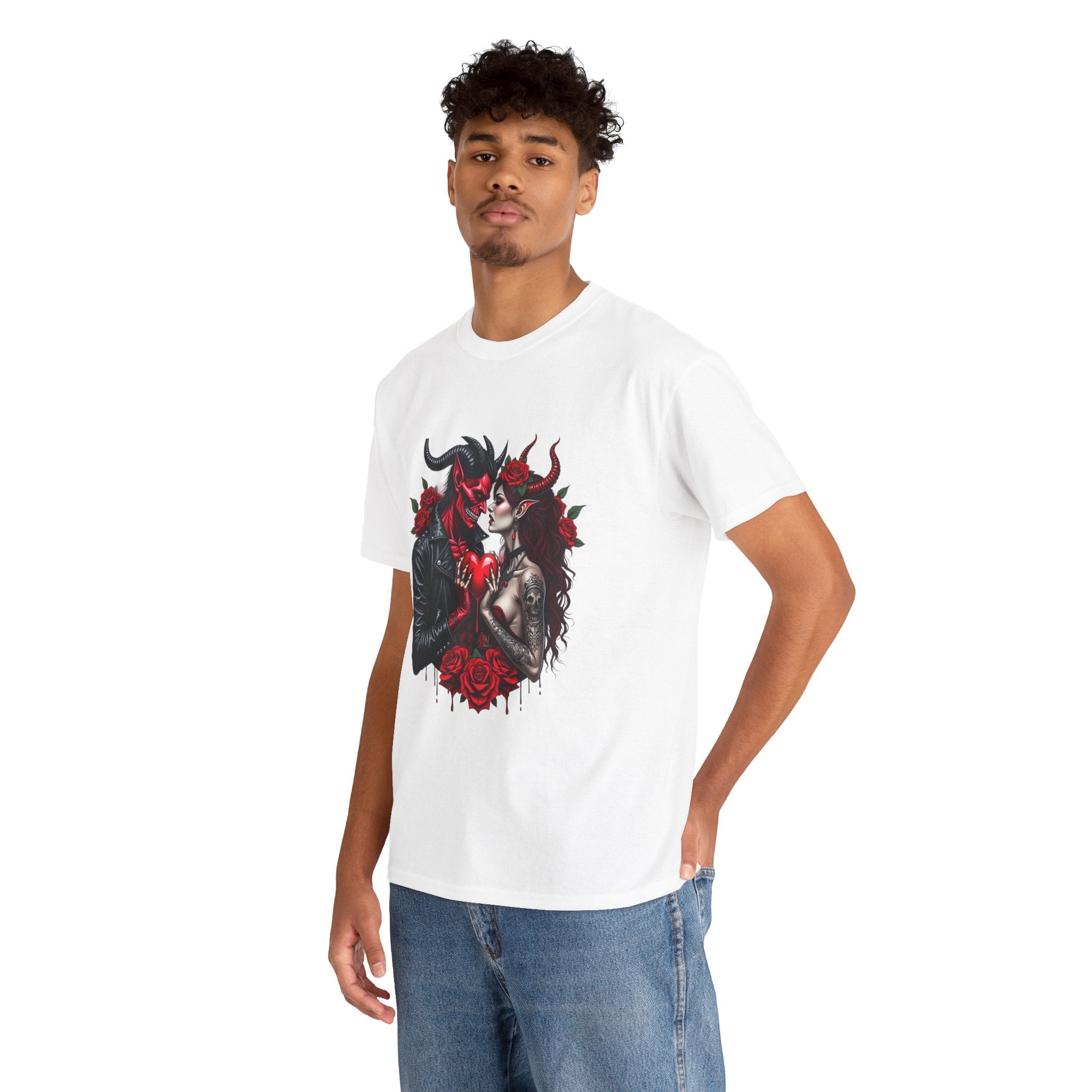 Romantic Gothic Graphic T-Shirt Printify