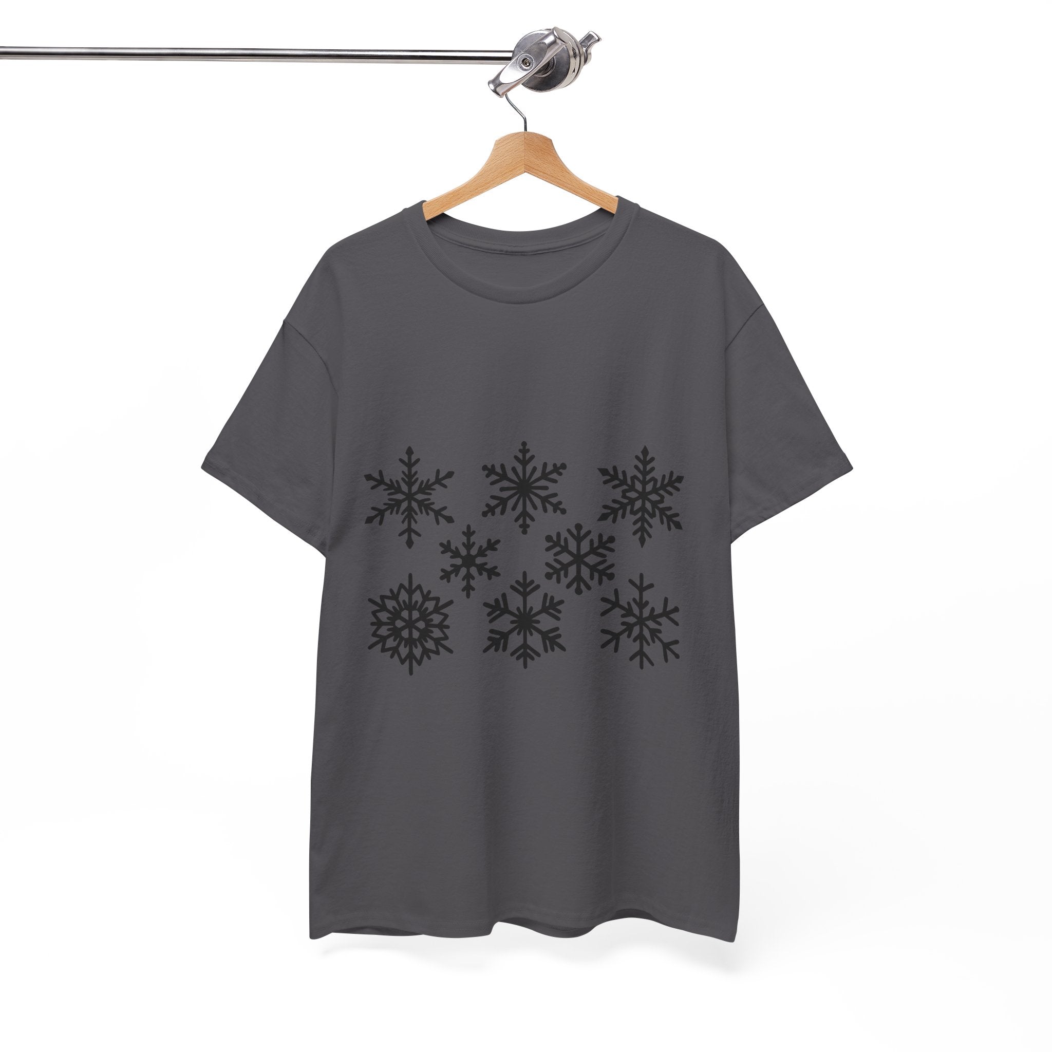 Snowflake Pattern Winter T- Shirt Printify