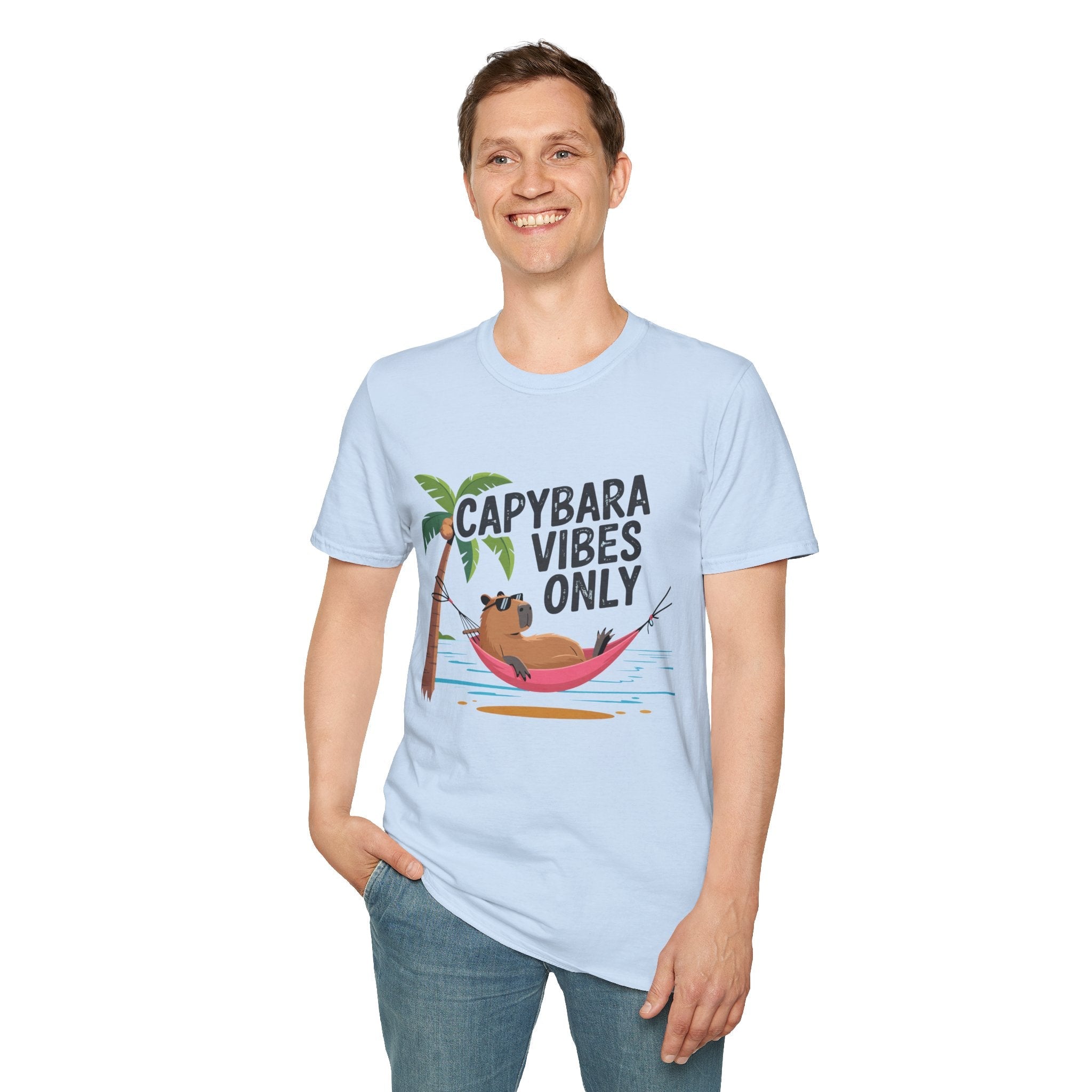 Capybara Vibes Only T-Shirt Printify