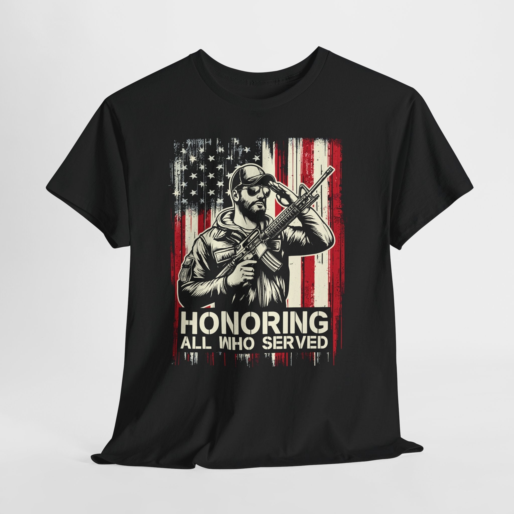 Patriotic Veteran Graphic T-Shirt Printify
