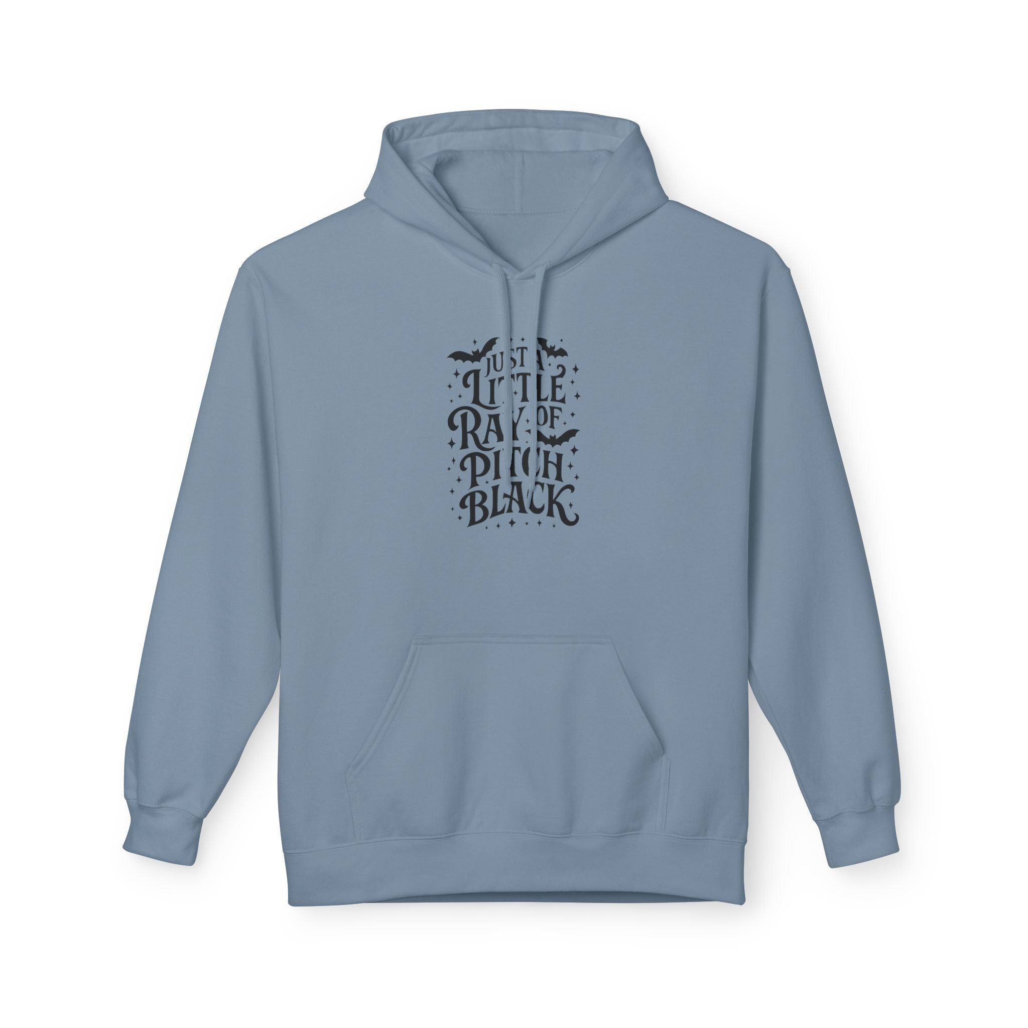 "Just a Little Rave of Pitch Black" Gothic Raven Graphic Hoodie Printify